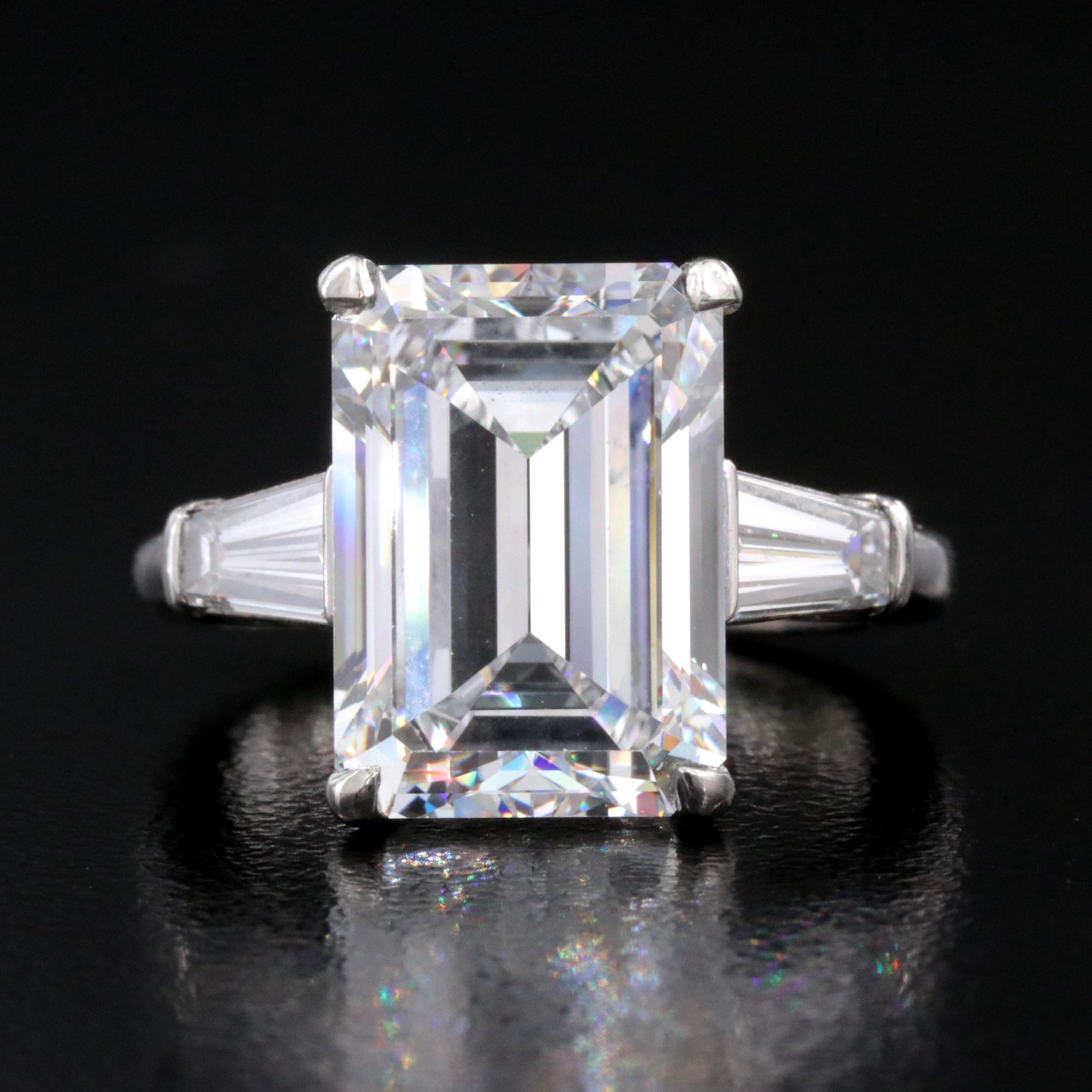 Tiffany & Co. Platinum 7.77 CTW Diamond Ring with GIA Report