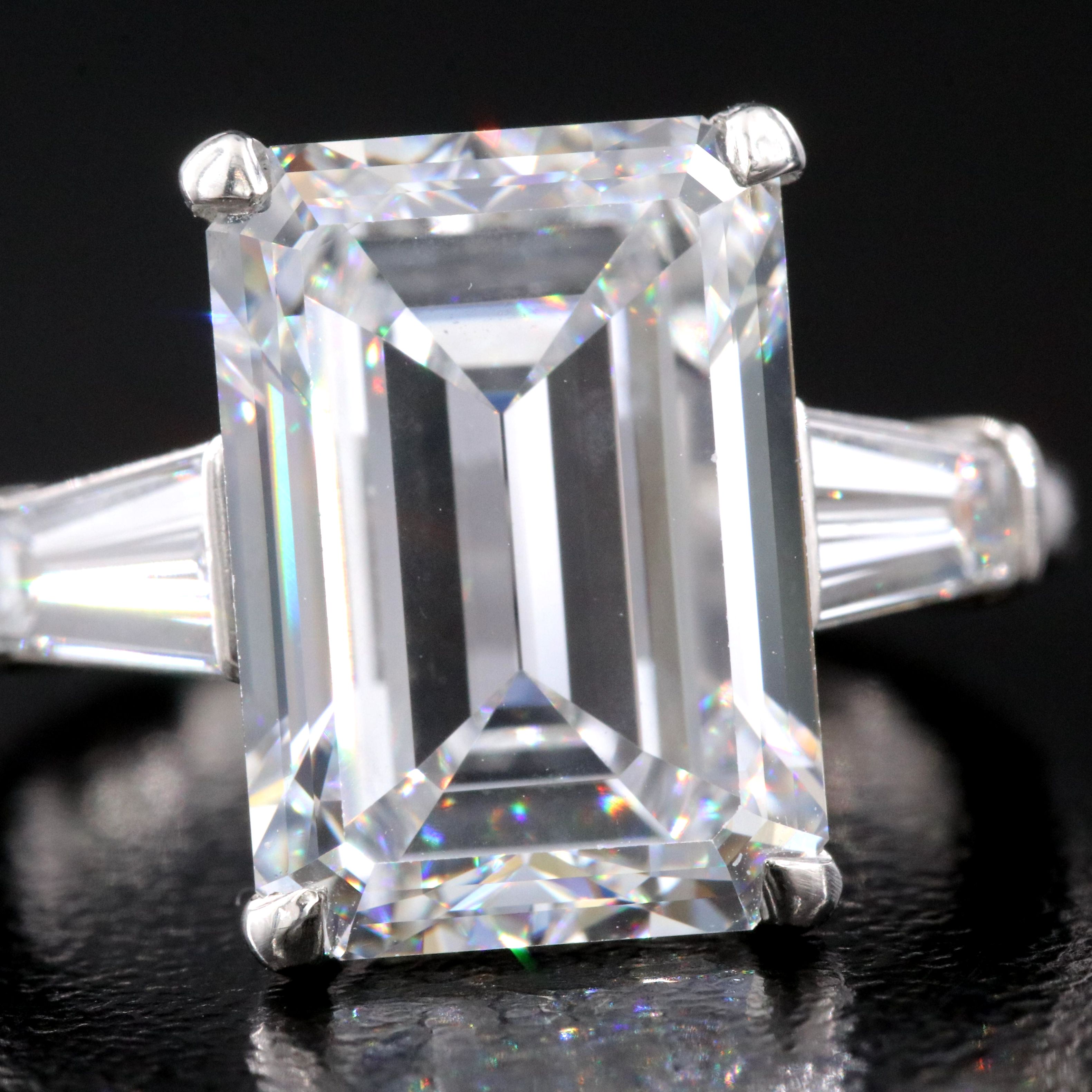 Tiffany & Co. Platinum 7.77 CTW Diamond Ring with GIA Report