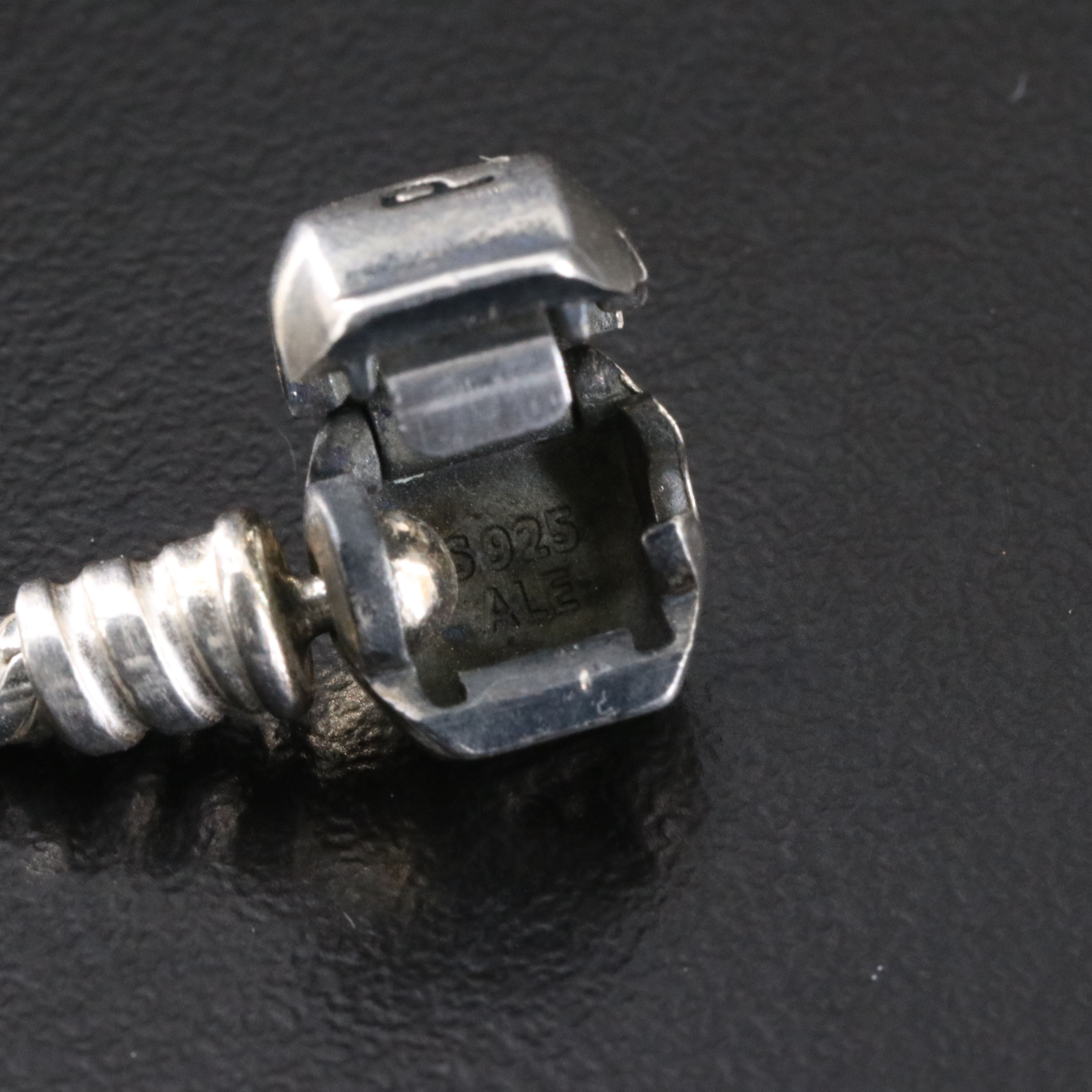 Pandora Sterling Charm Bracelet Including Rock Crystal, Enamel and CZ