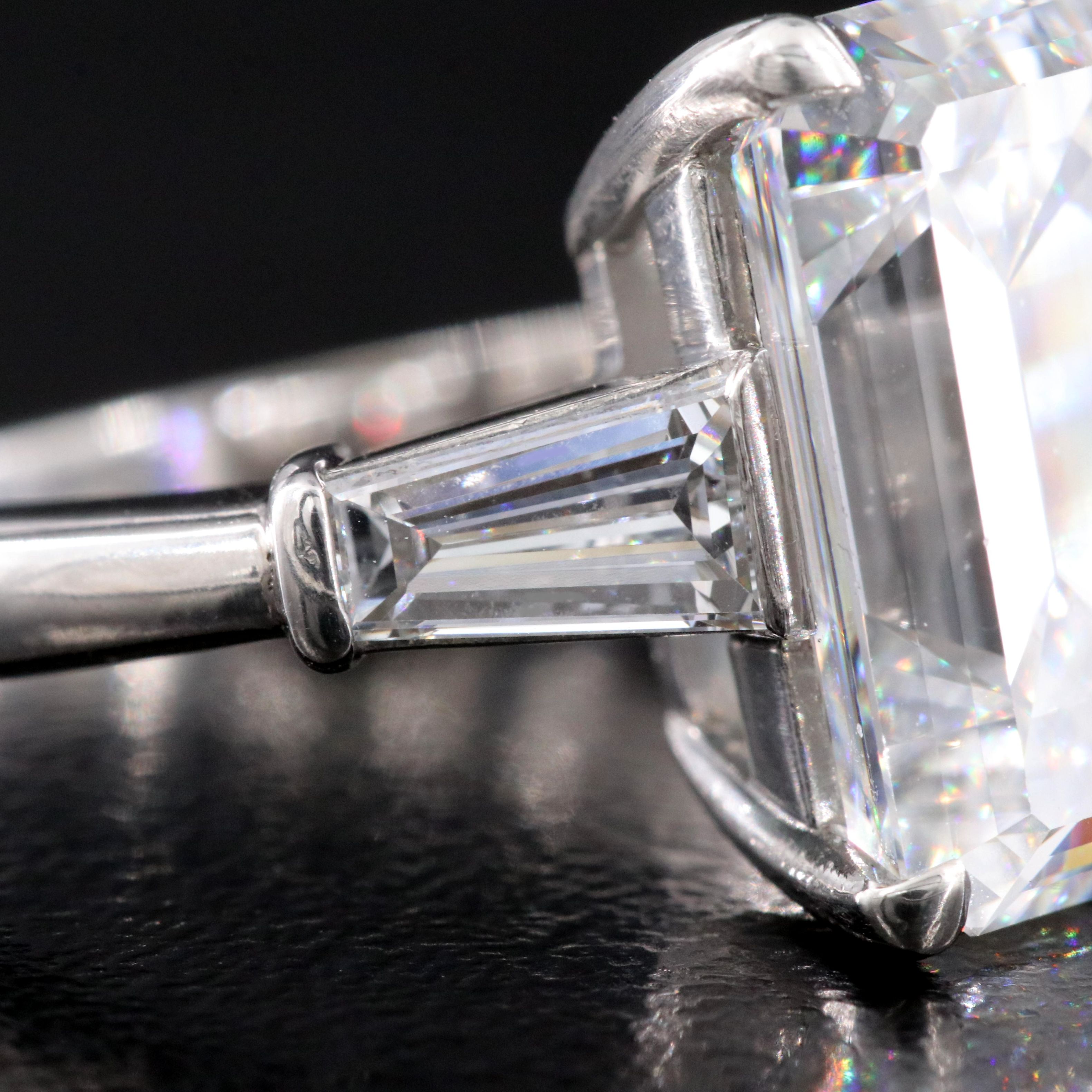 Tiffany & Co. Platinum 7.77 CTW Diamond Ring with GIA Report