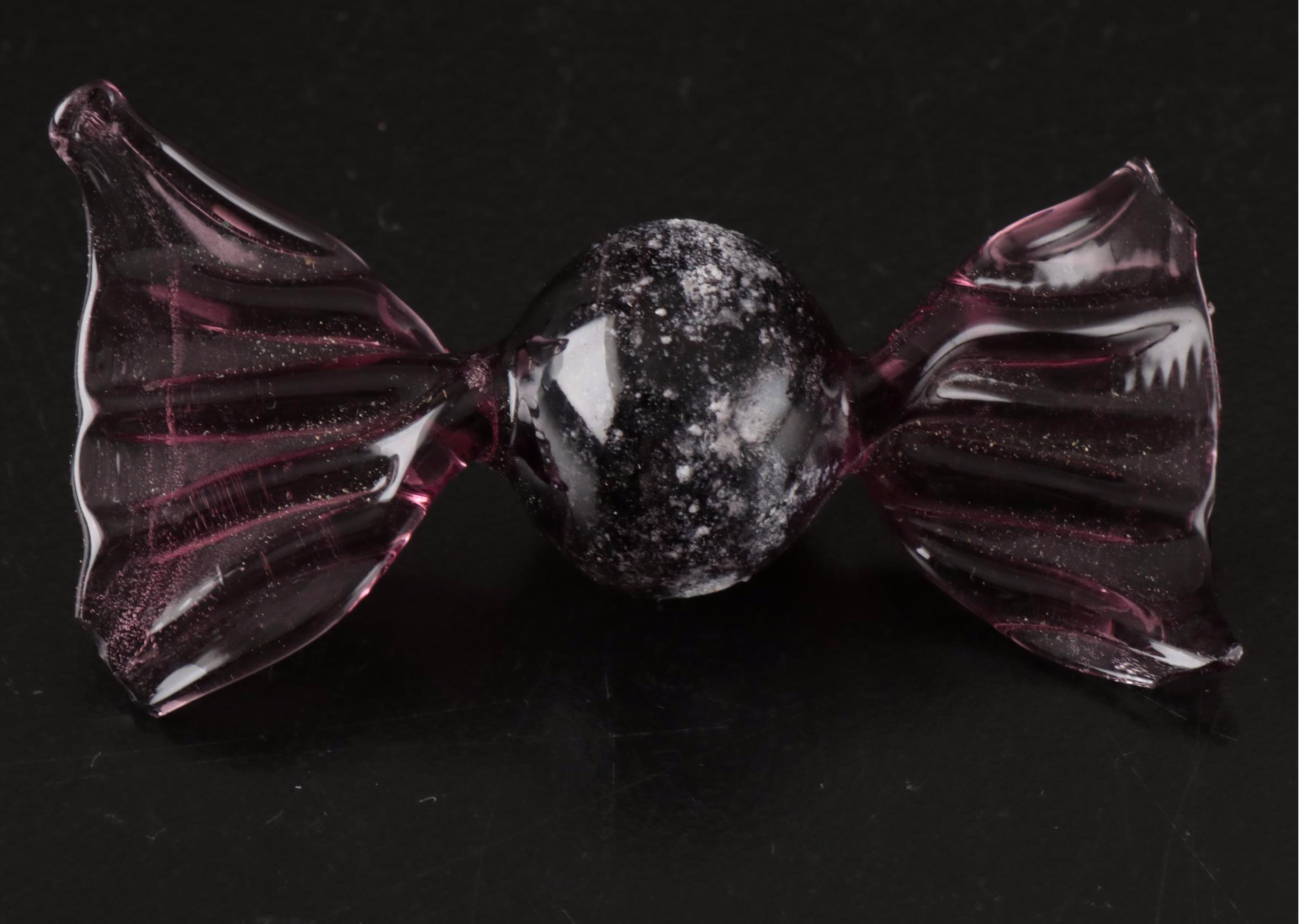 Handblown Glass Candy with Free Form Dish