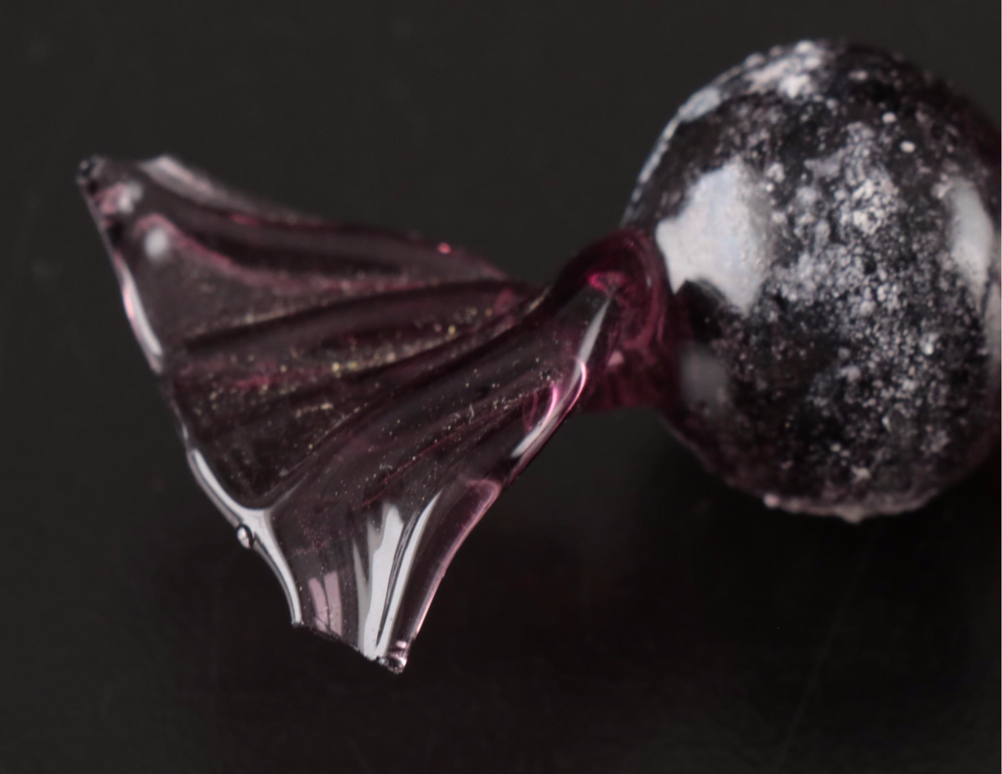 Handblown Glass Candy with Free Form Dish