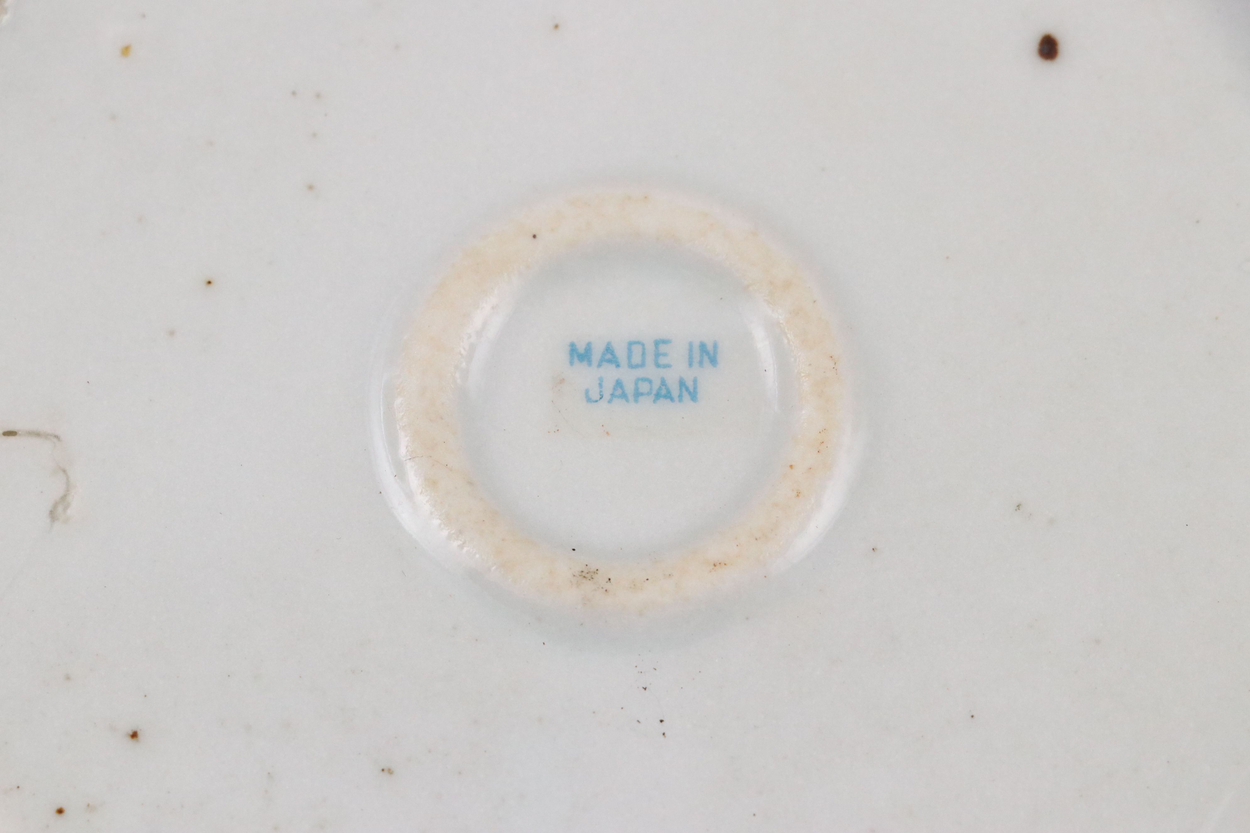 Japanese Hand-Painted Purple and Pink Floral Porcelain Teapots