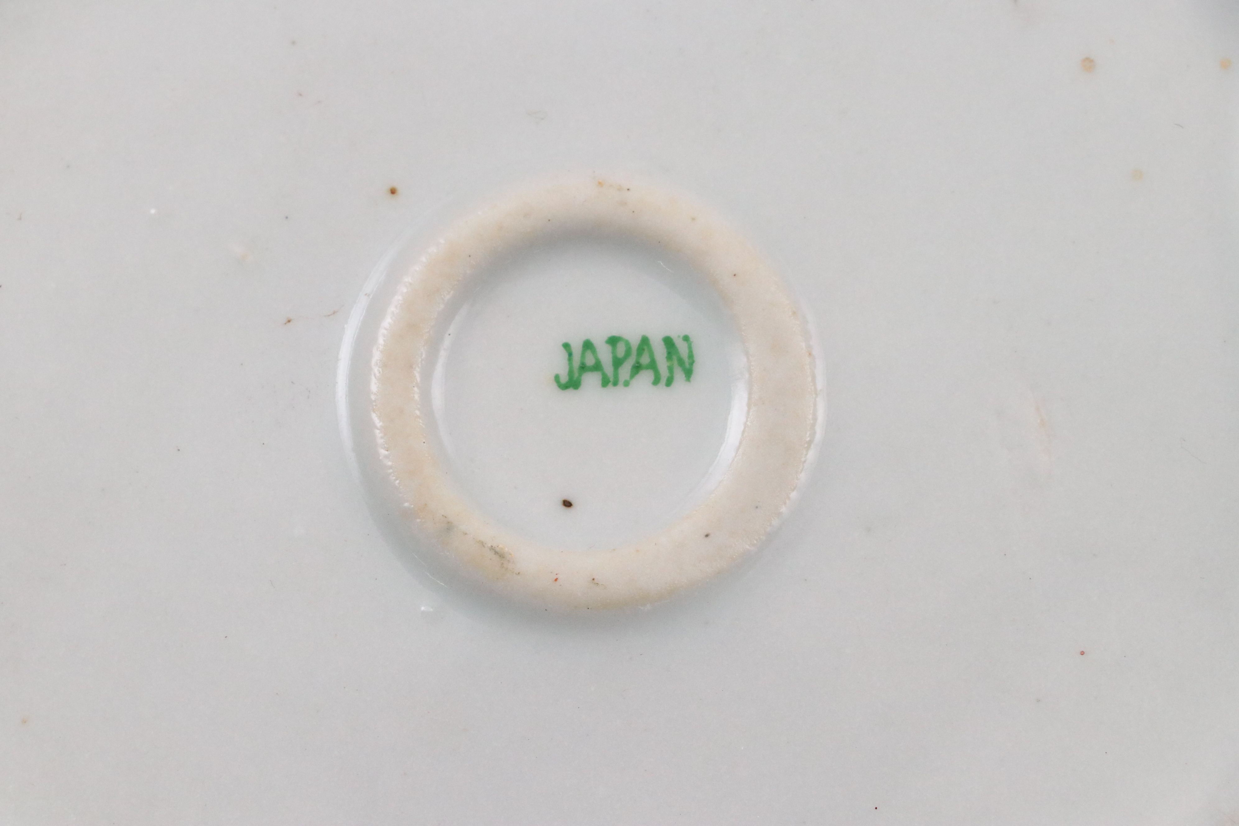 Japanese Hand-Painted Purple and Pink Floral Porcelain Teapots