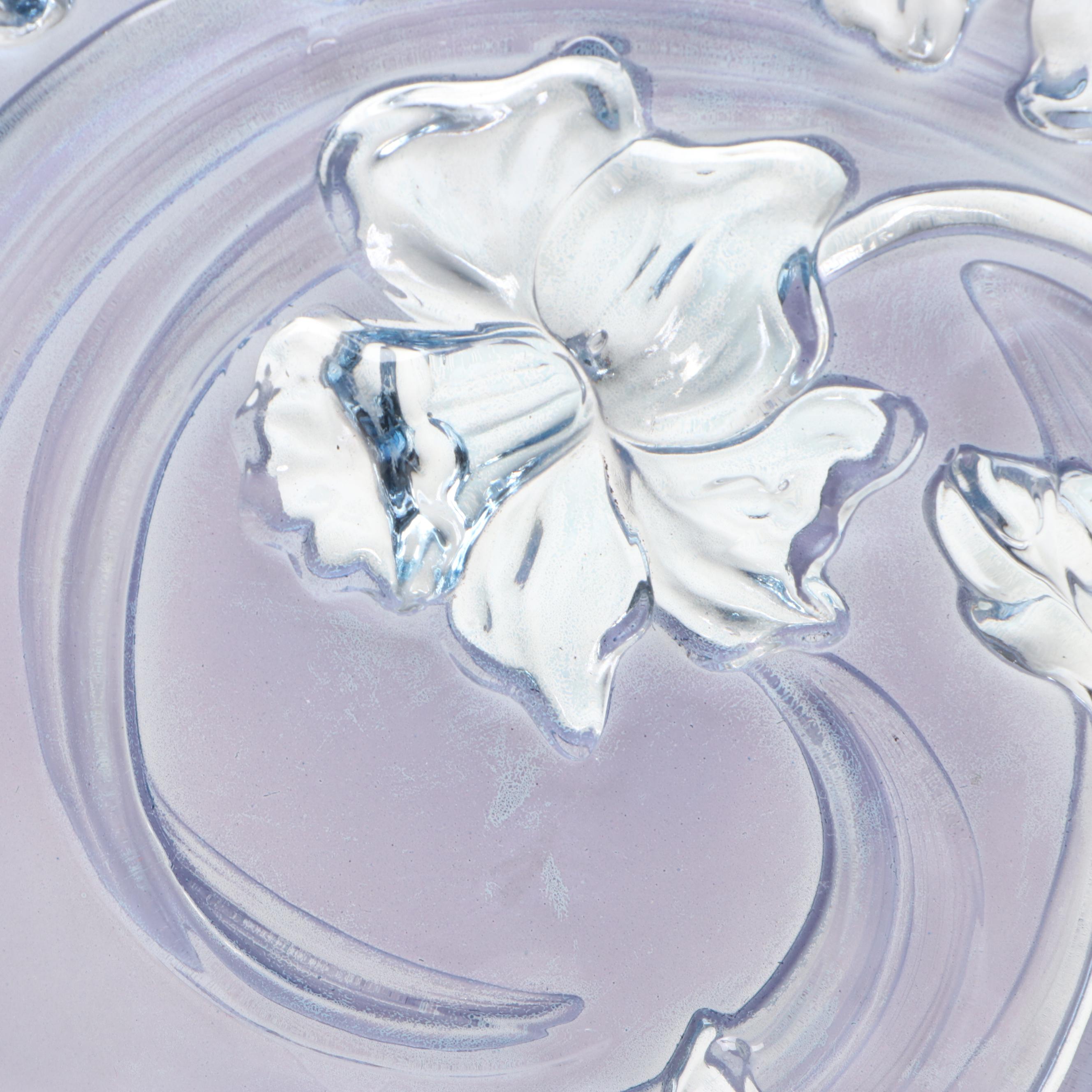 Consolidated Lamp & Glass Co. "Jonquil" Glass Platter, Early 20th Century