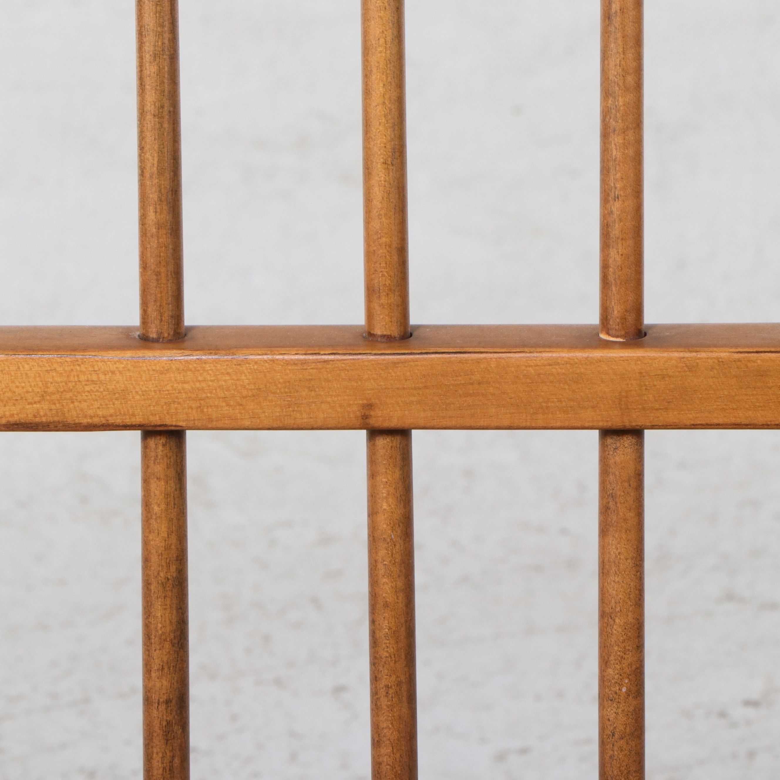 Signed Ethan Allen American Colonial Revival Maple Windsor Bench