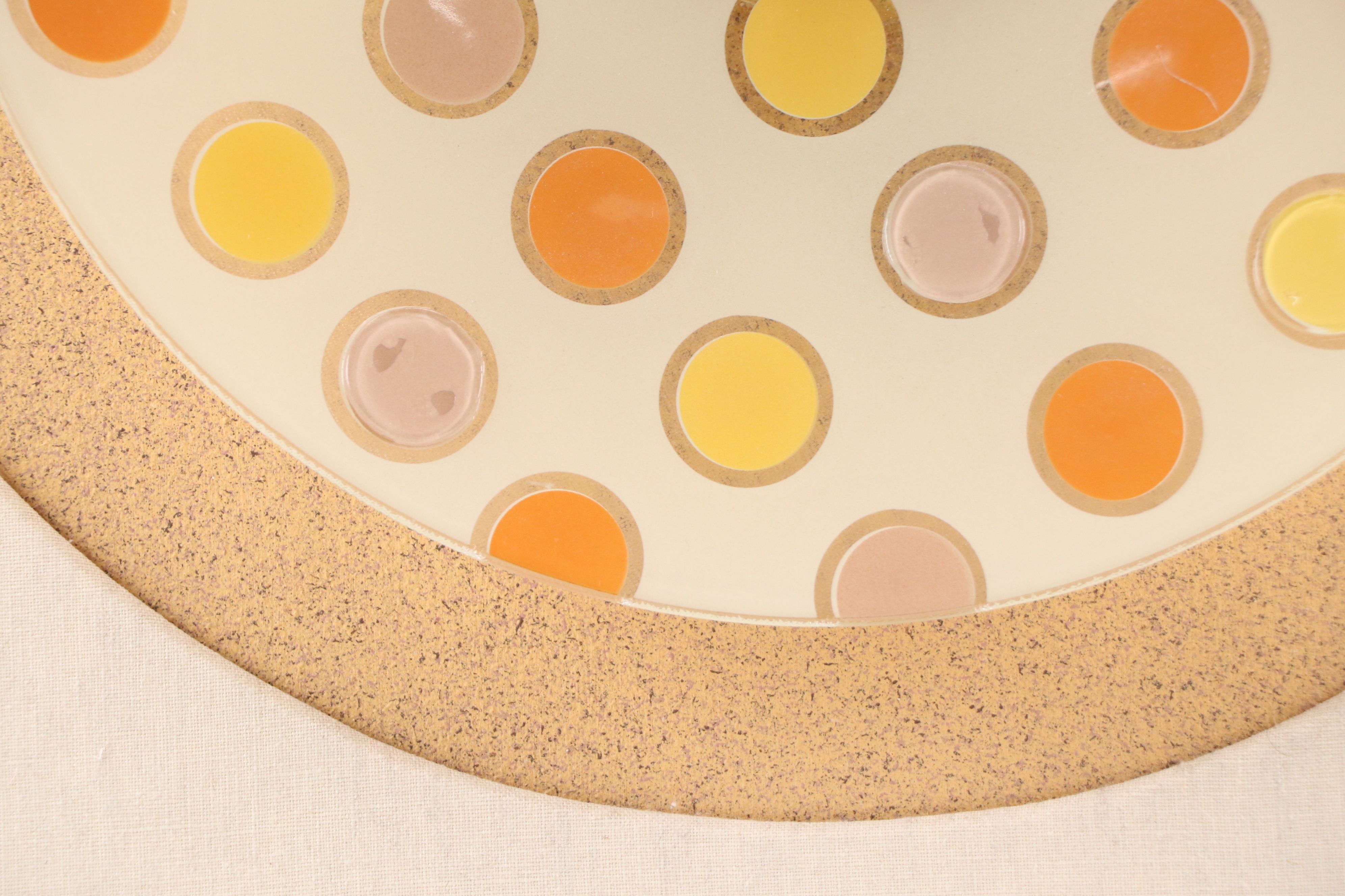 Textured Glass Bowl Cork Wall Panel