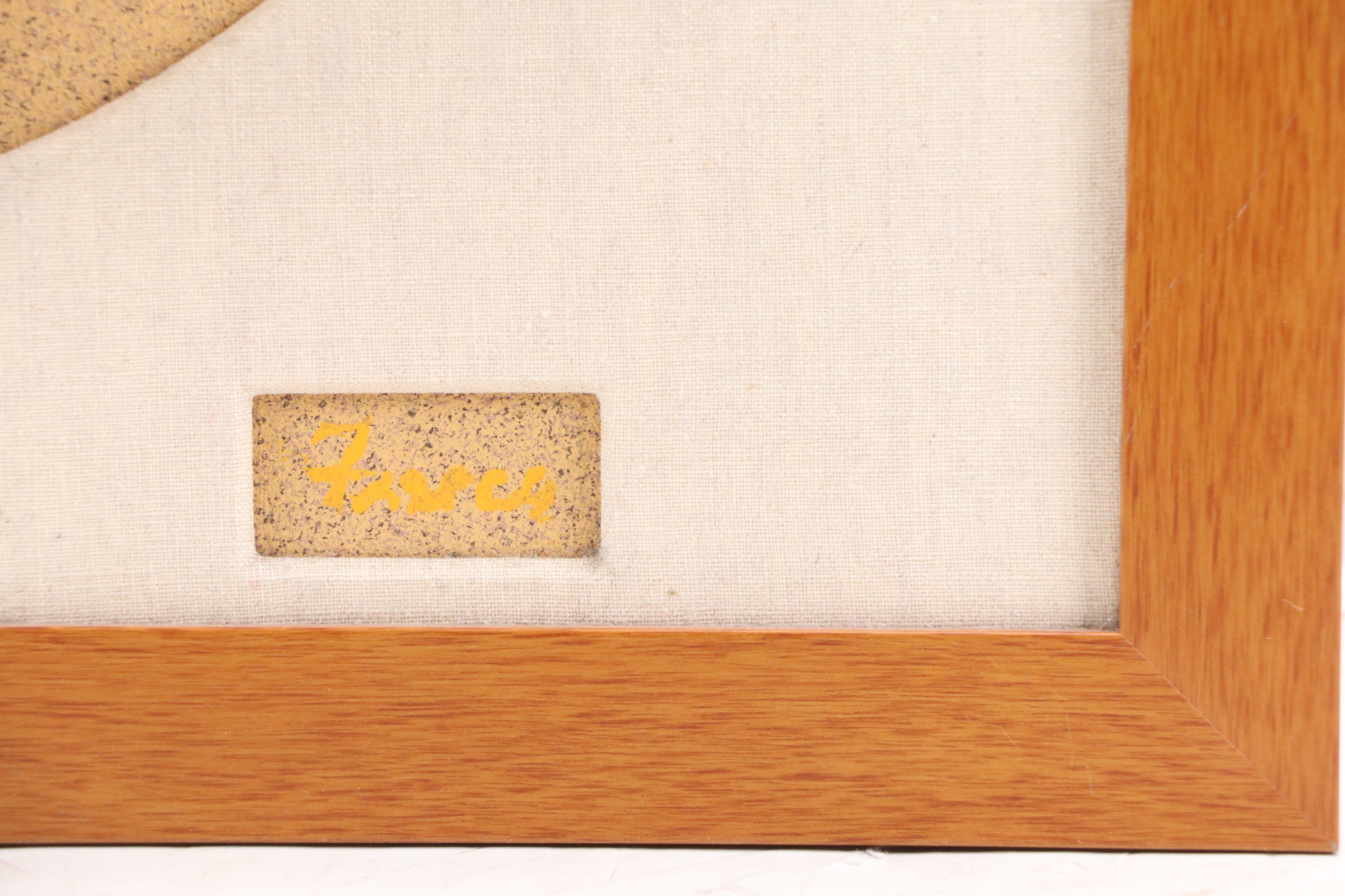 Textured Glass Bowl Cork Wall Panel