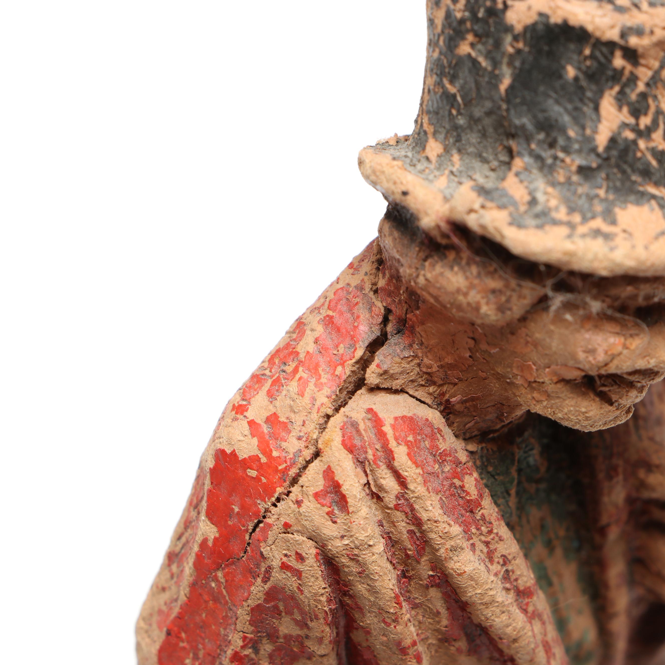 Syroco with Other Hand-Carved and Molded Polychrome Wooden Figurines