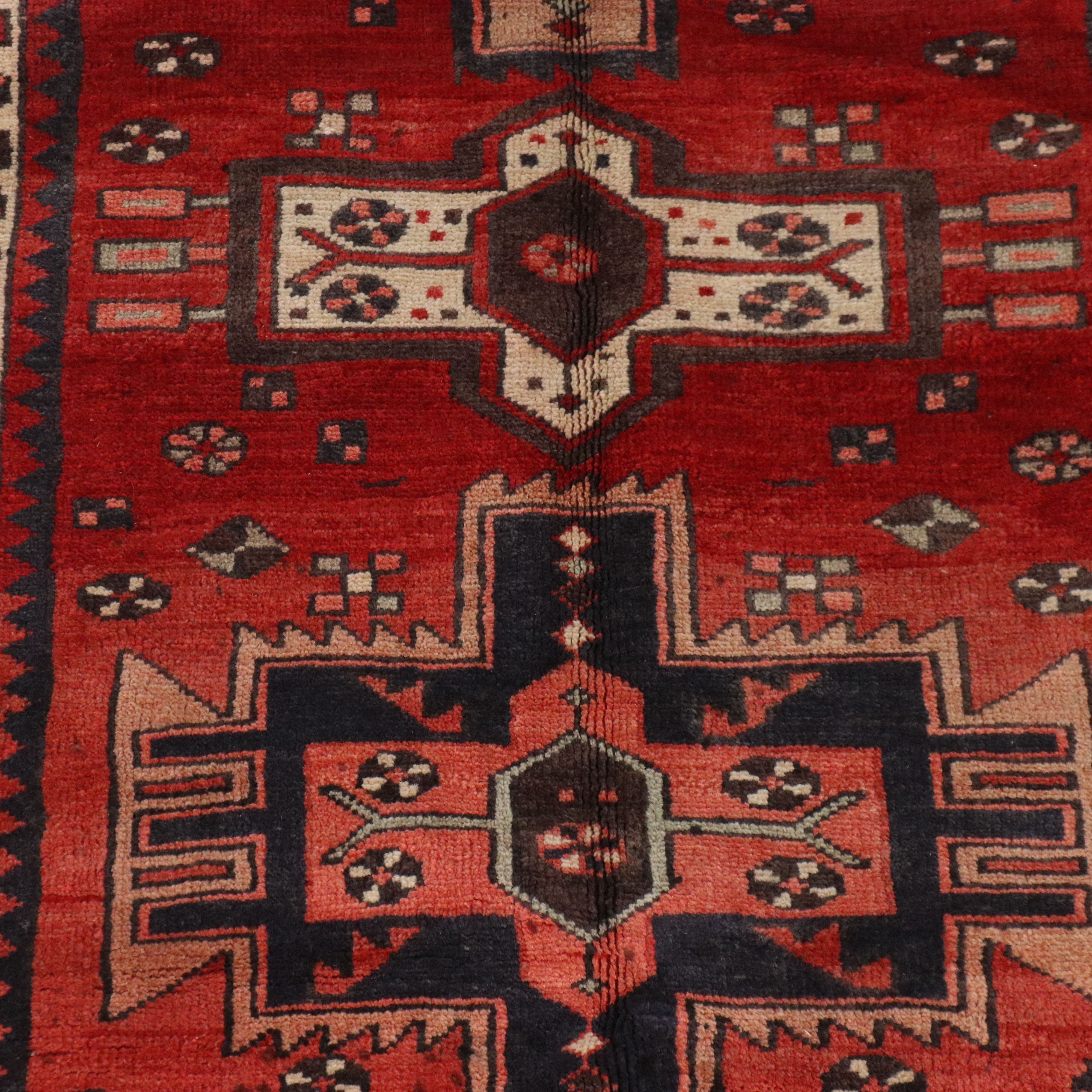 3'4 x 9'5 Hand-Knotted Persian Karaja Long Rug