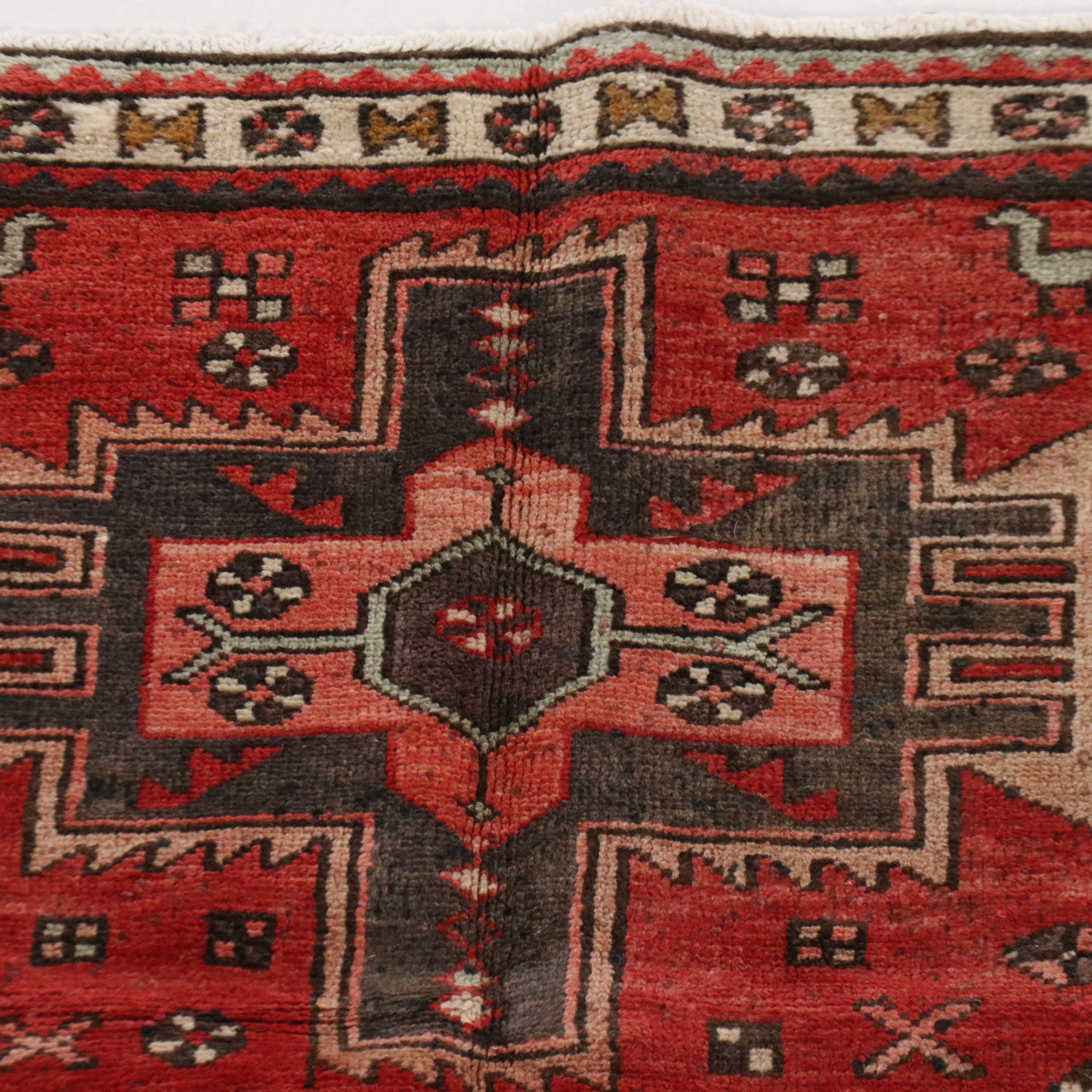 3'4 x 9'5 Hand-Knotted Persian Karaja Long Rug