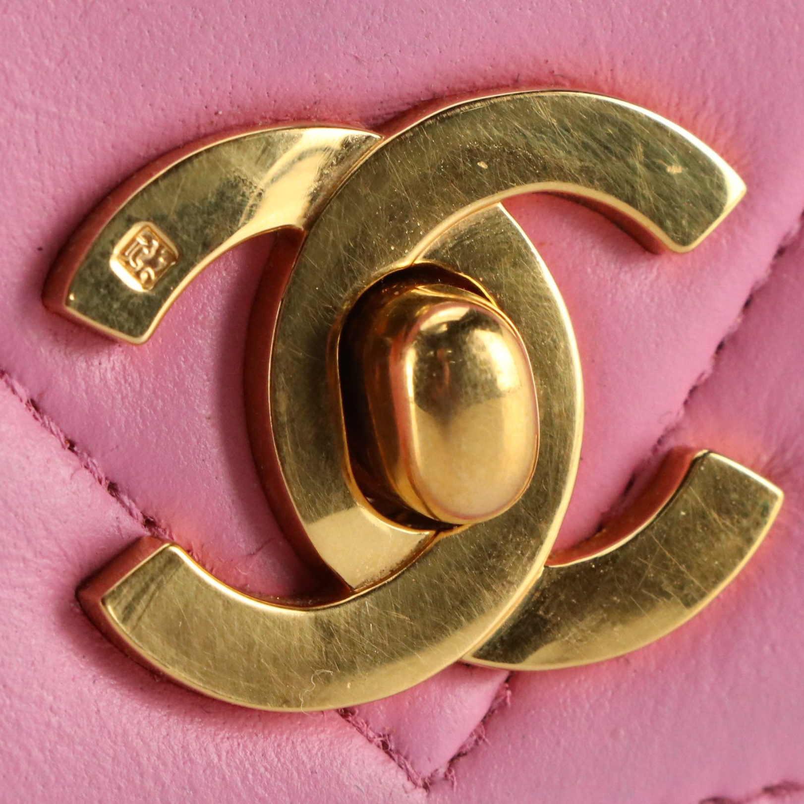 Chanel Coco Handle Bag in Bubblegum Pink Chevron Quilted Leather