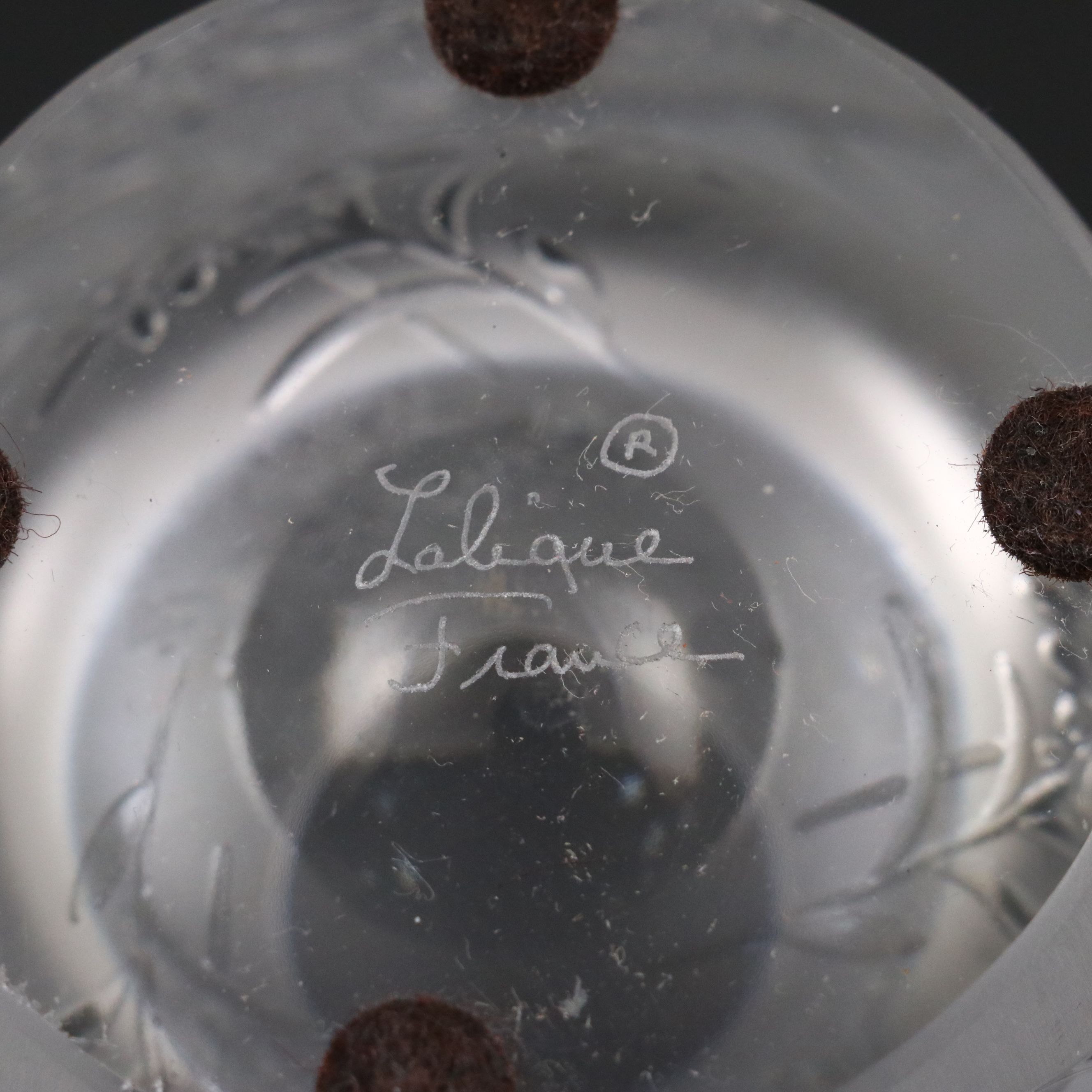 Lalique "Edelweiss" Frosted Crystal Vase