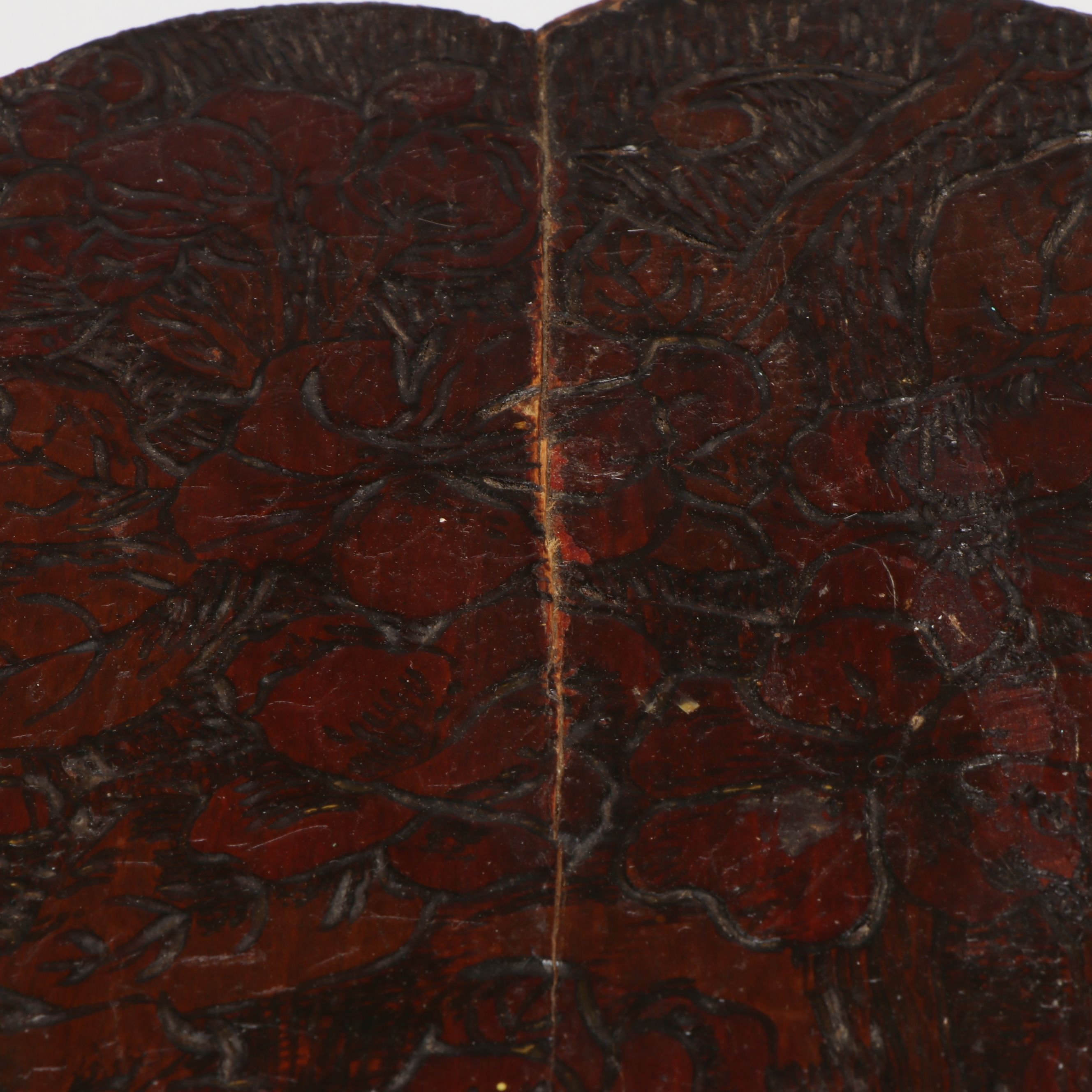 Antique Flemish Hand-Carved Wall Cabinet