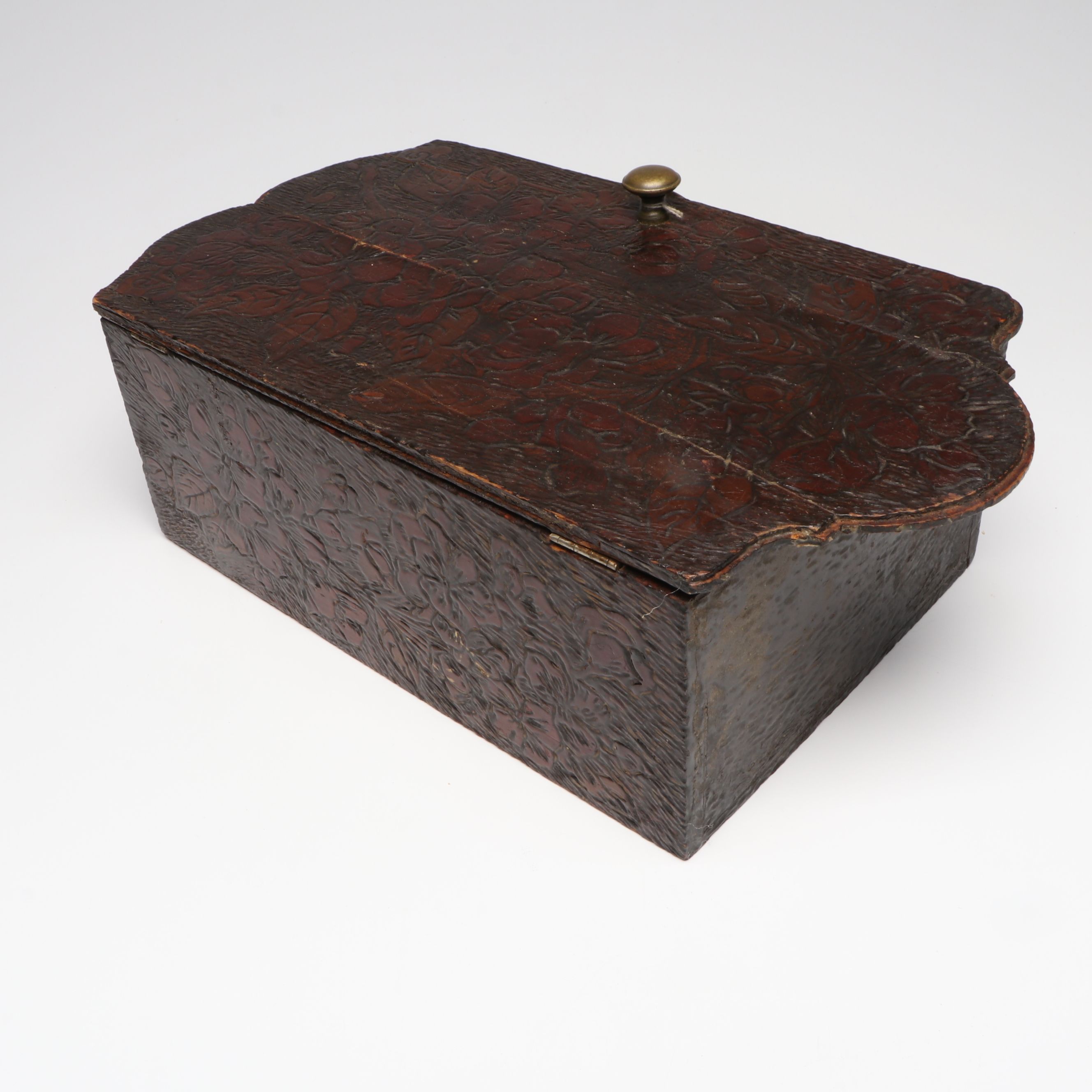 Antique Flemish Hand-Carved Wall Cabinet