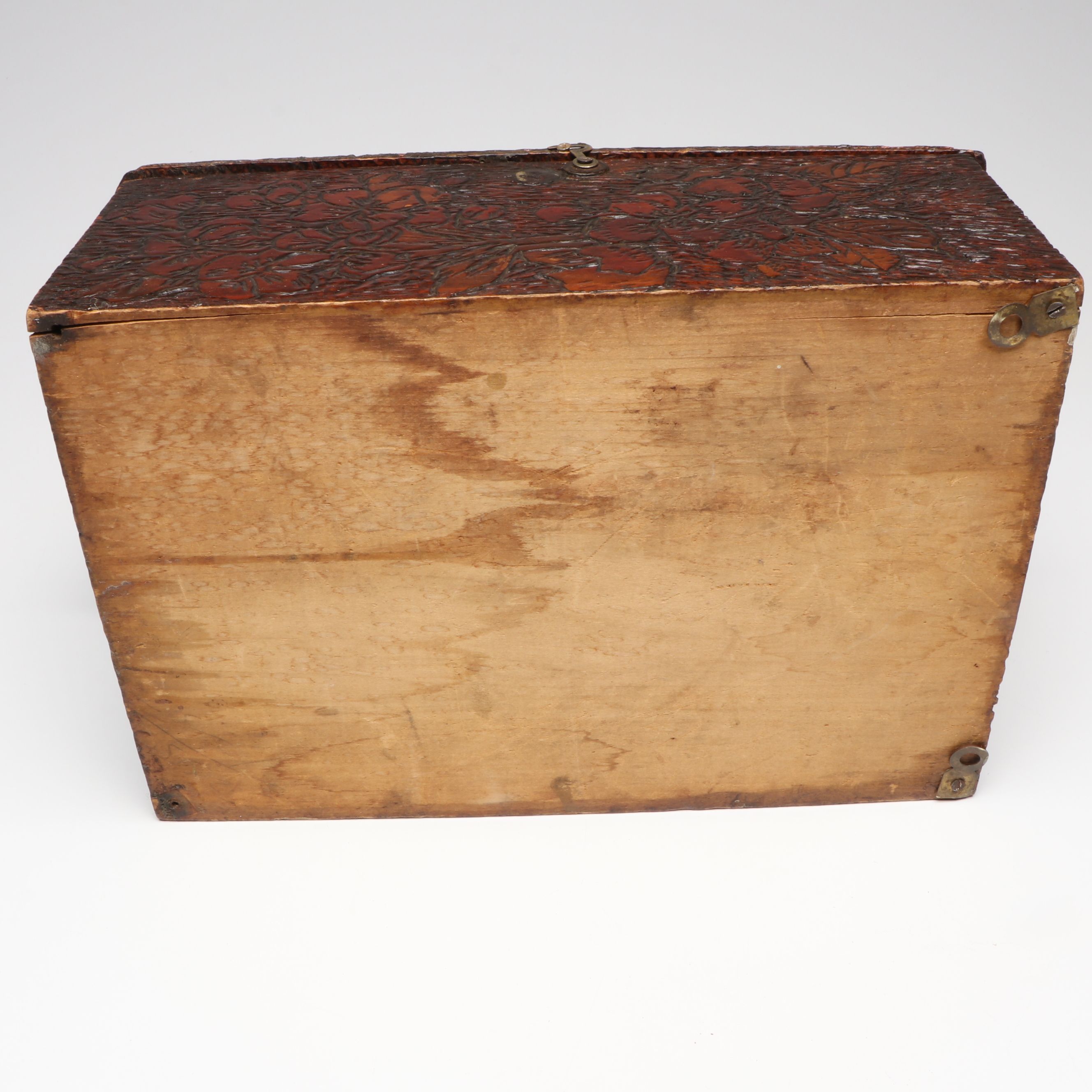 Antique Flemish Hand-Carved Wall Cabinet