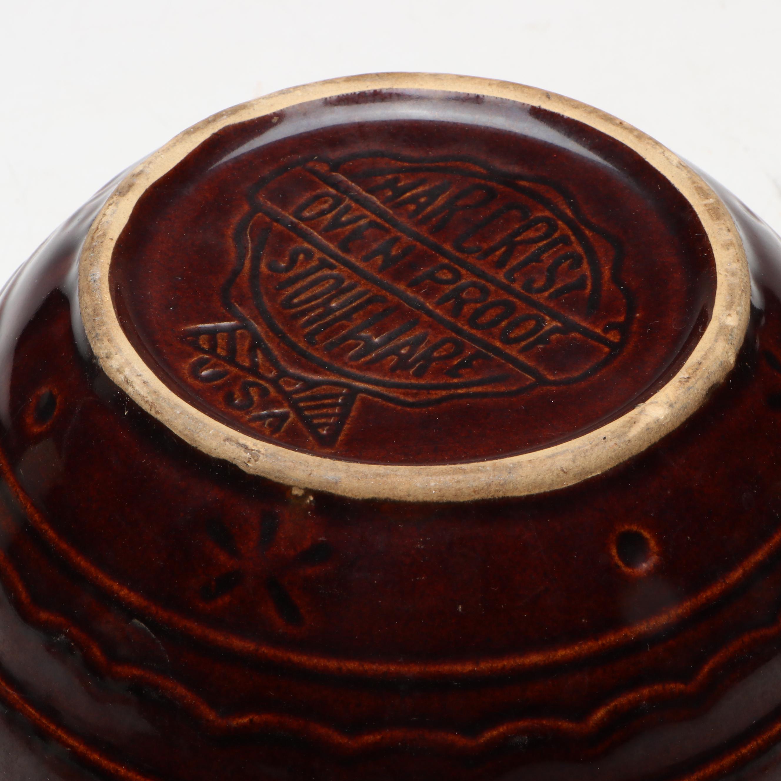 Rustic American Studio Pottery Stoneware Bowls with Pitcher Vase and Mug