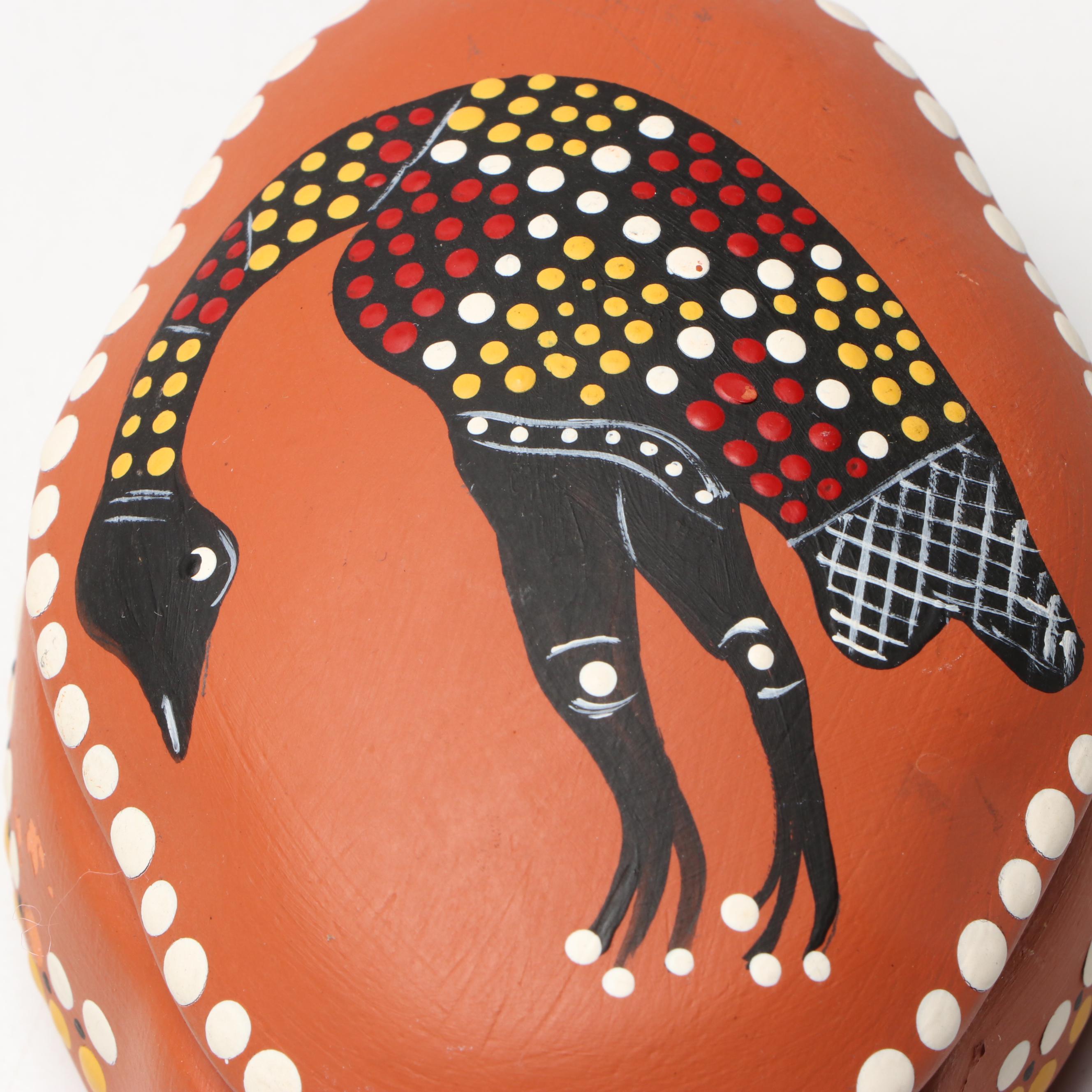 Acacia Creations Carved Wood Elephant Bowl with Hand-Painted Terracotta Box