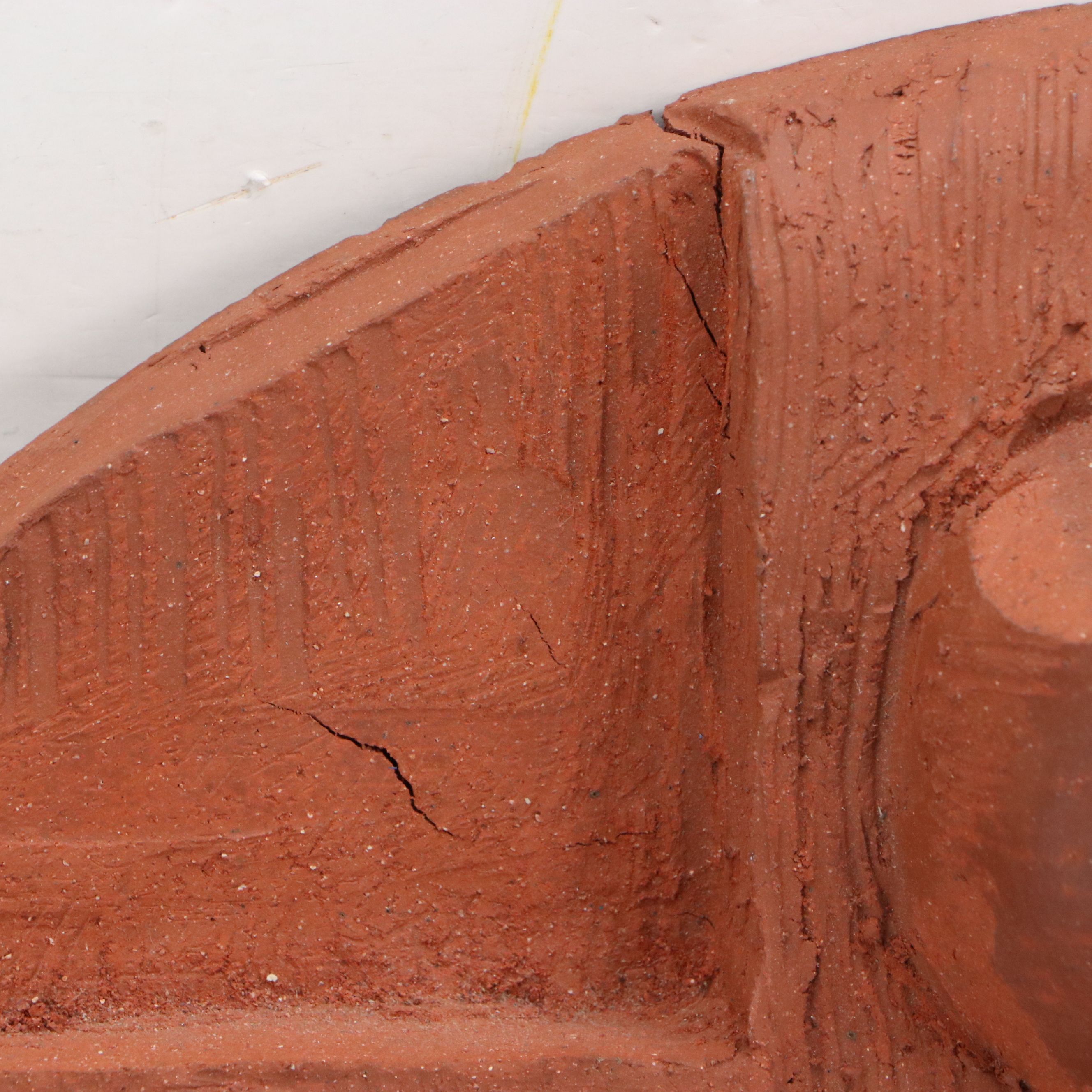 Kamal Givian Geometric Terracotta Sculpture