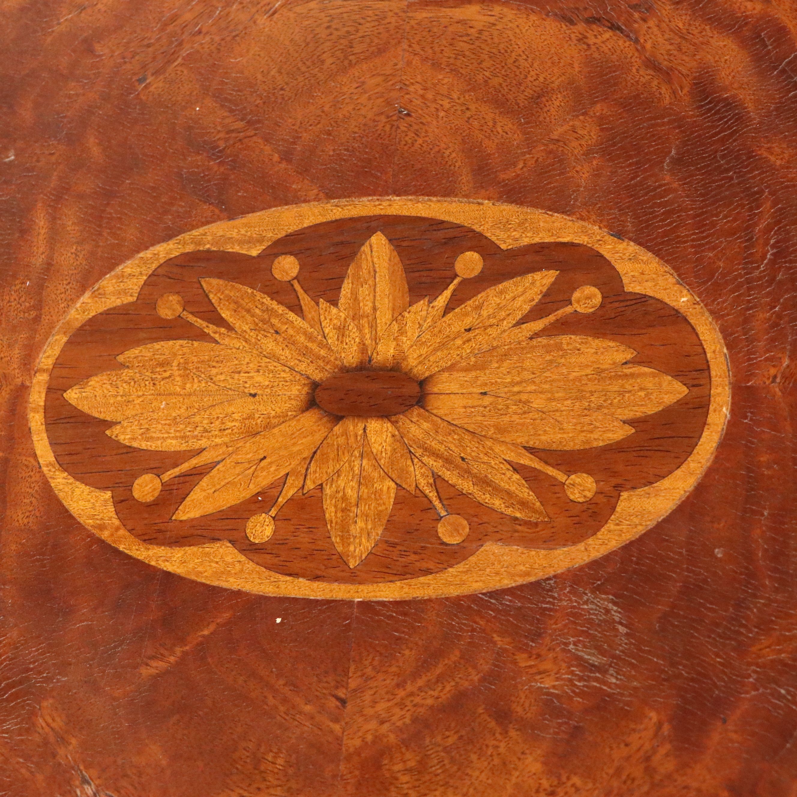 Councill Craftsmen Regency Style Inlaid Mahogany Butler's Tray Table