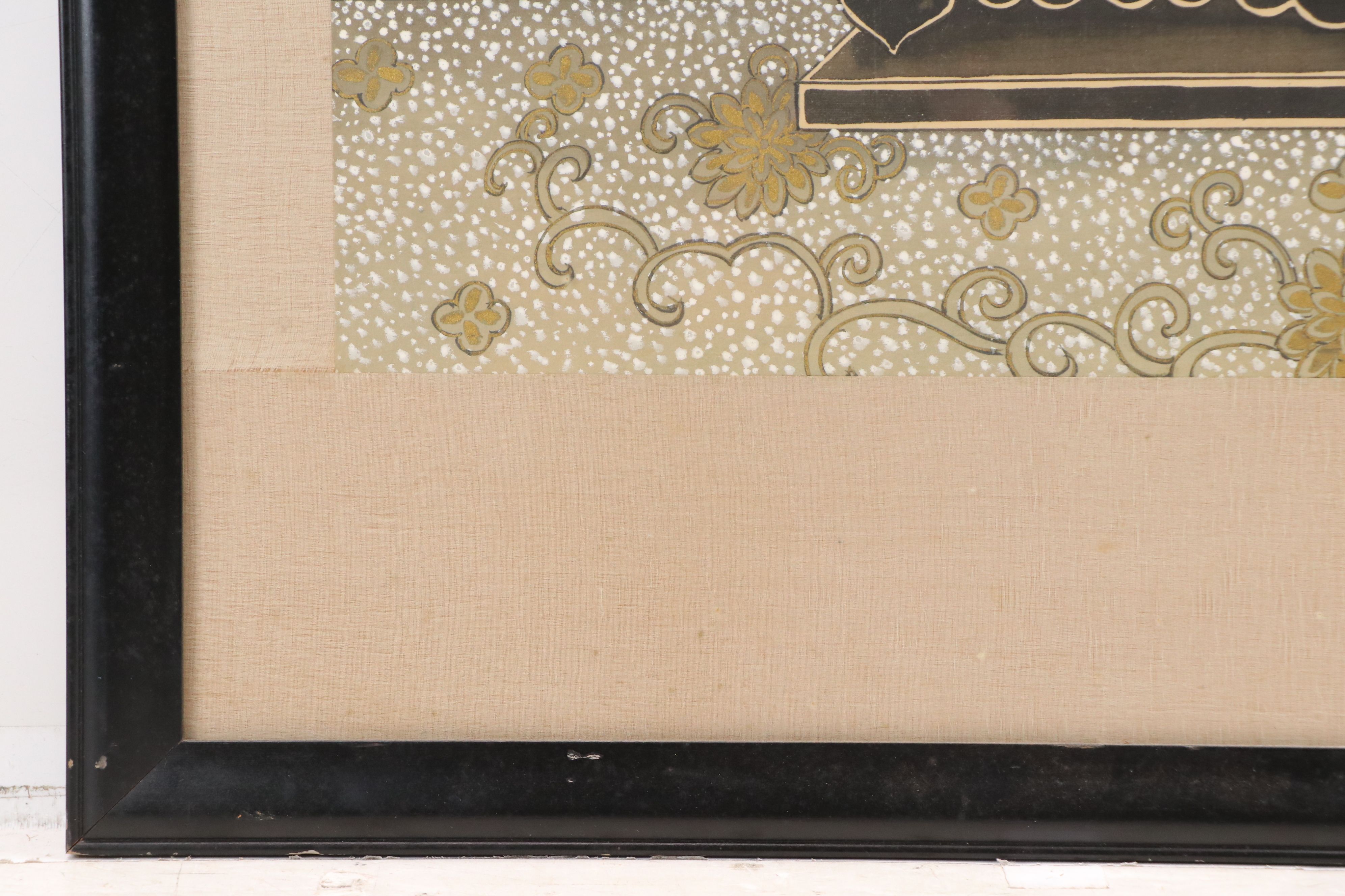 Chinese Gouache Painting of Empress on Silk