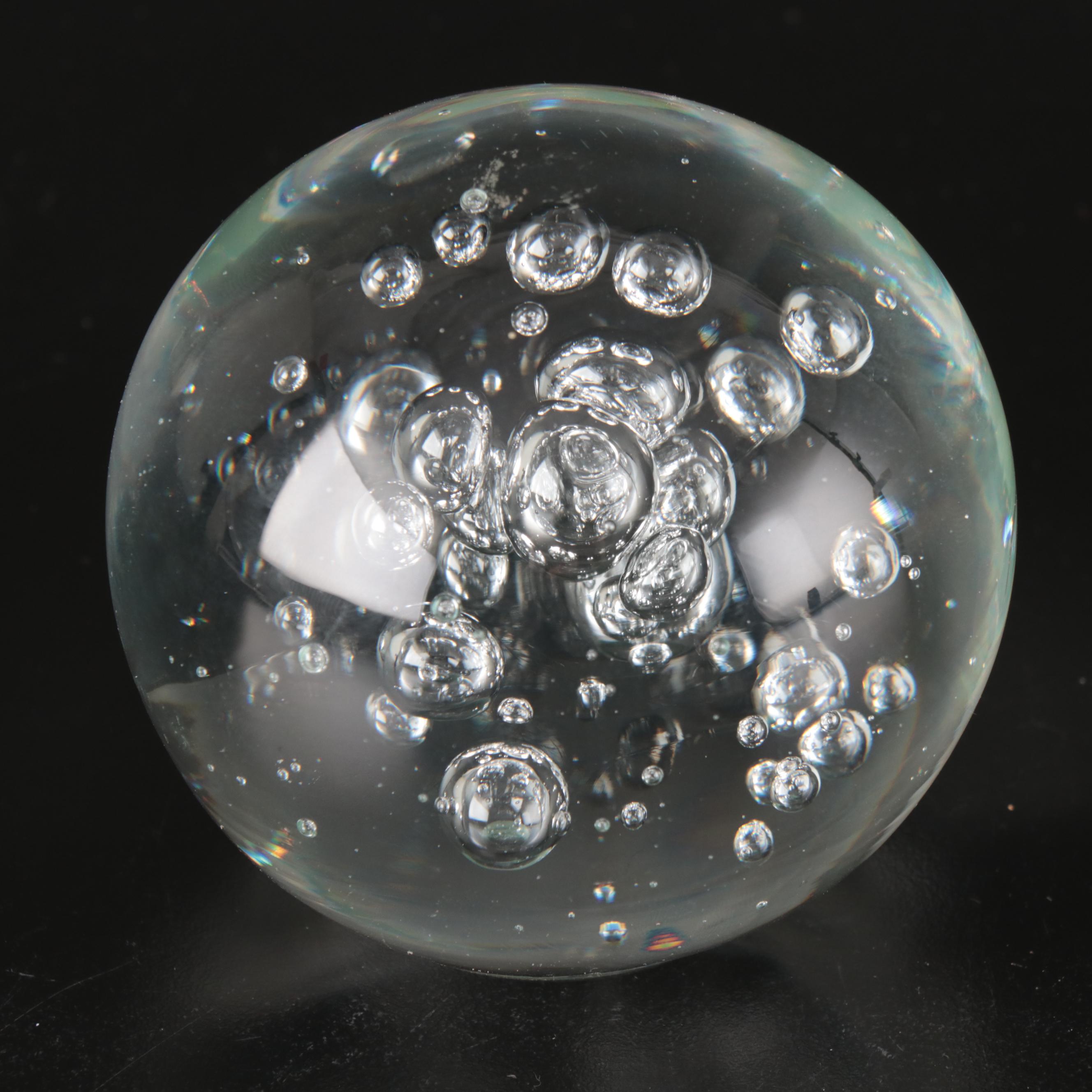 Baccarat Crystal Whale with Arte Murano Icet Goldfish and Other Paperweight