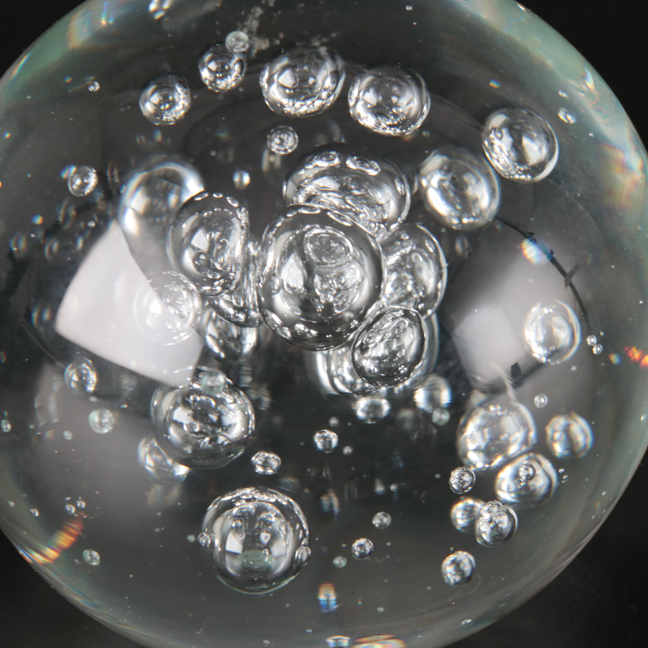 Baccarat Crystal Whale with Arte Murano Icet Goldfish and Other Paperweight