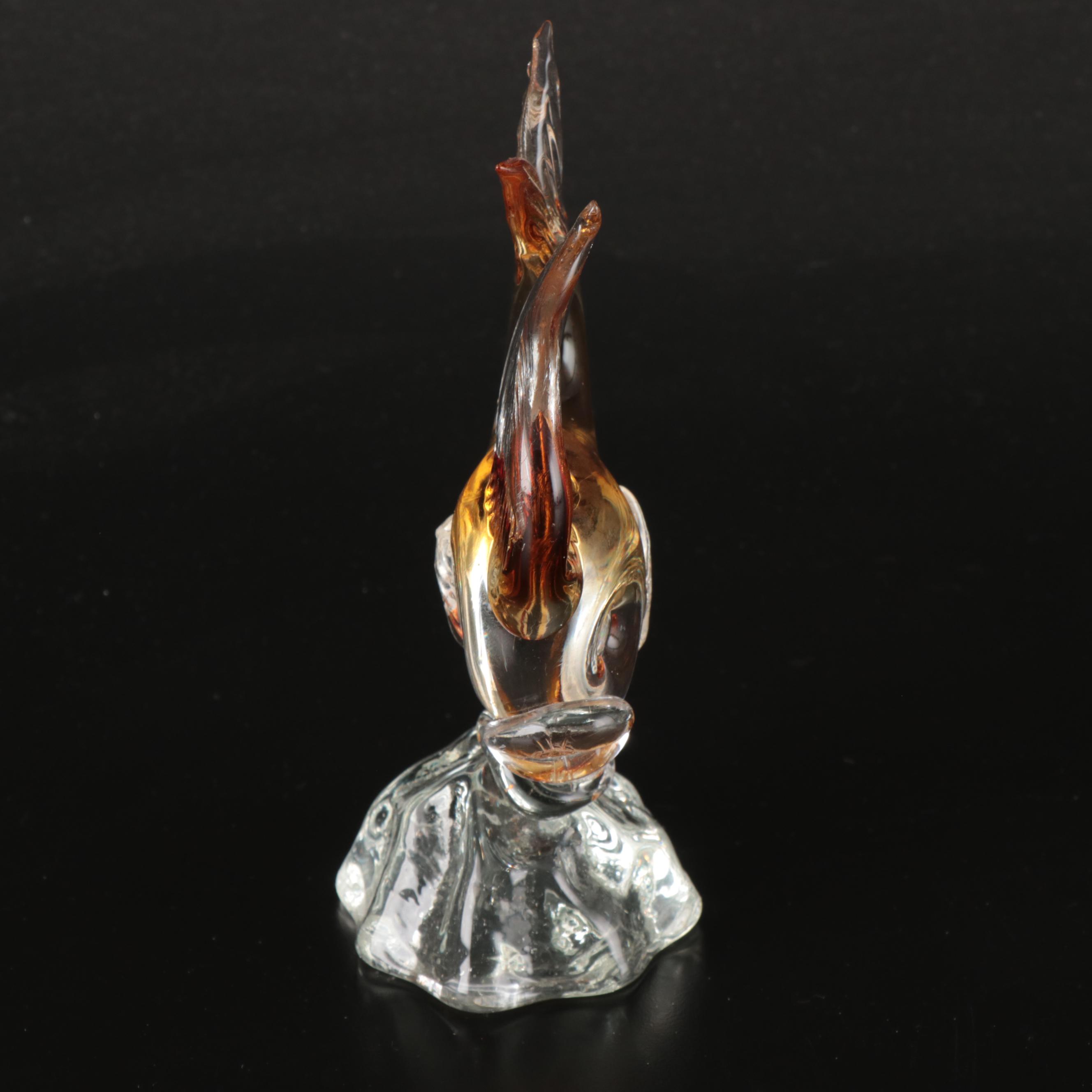 Baccarat Crystal Whale with Arte Murano Icet Goldfish and Other Paperweight