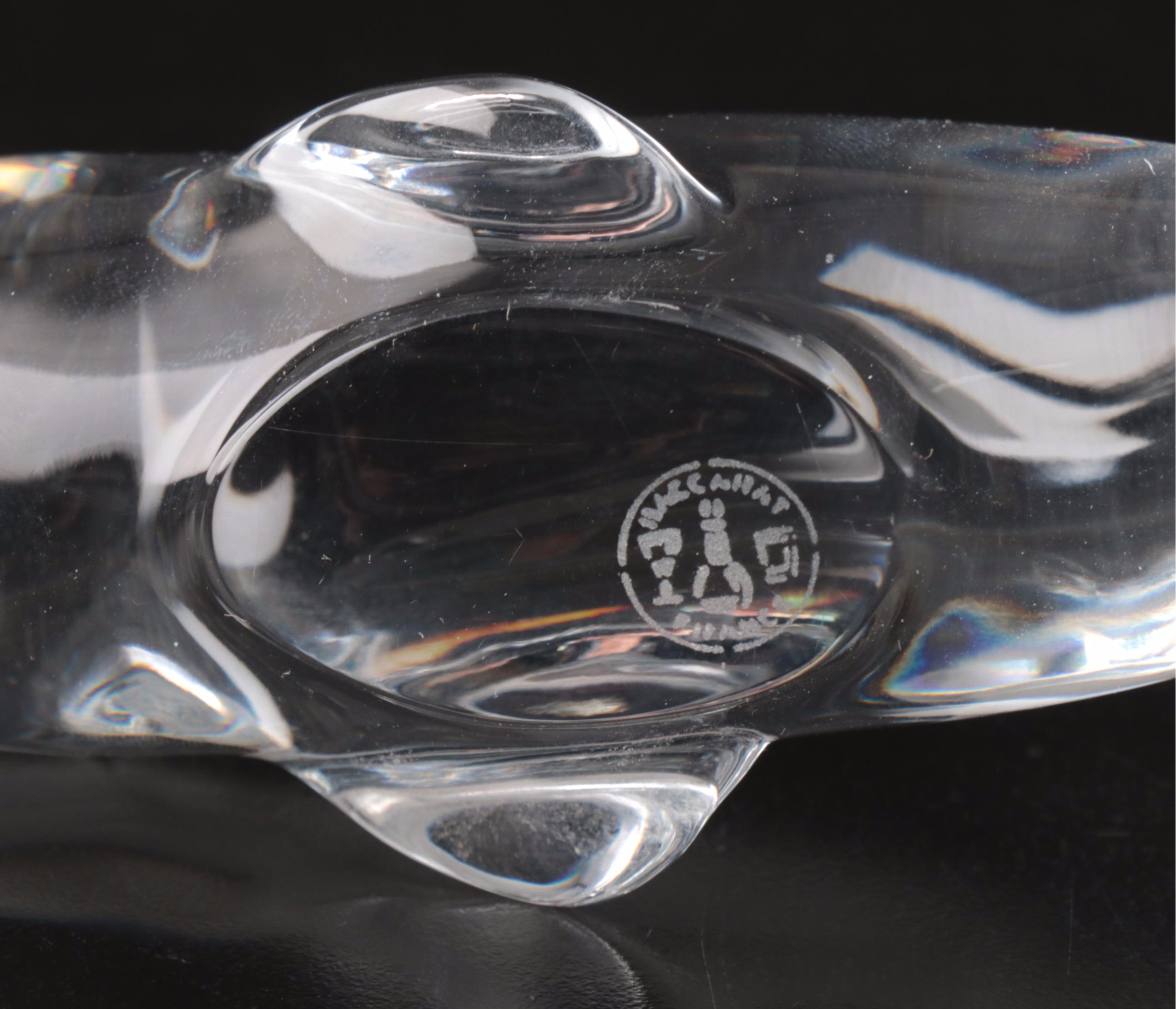Baccarat Crystal Whale with Arte Murano Icet Goldfish and Other Paperweight