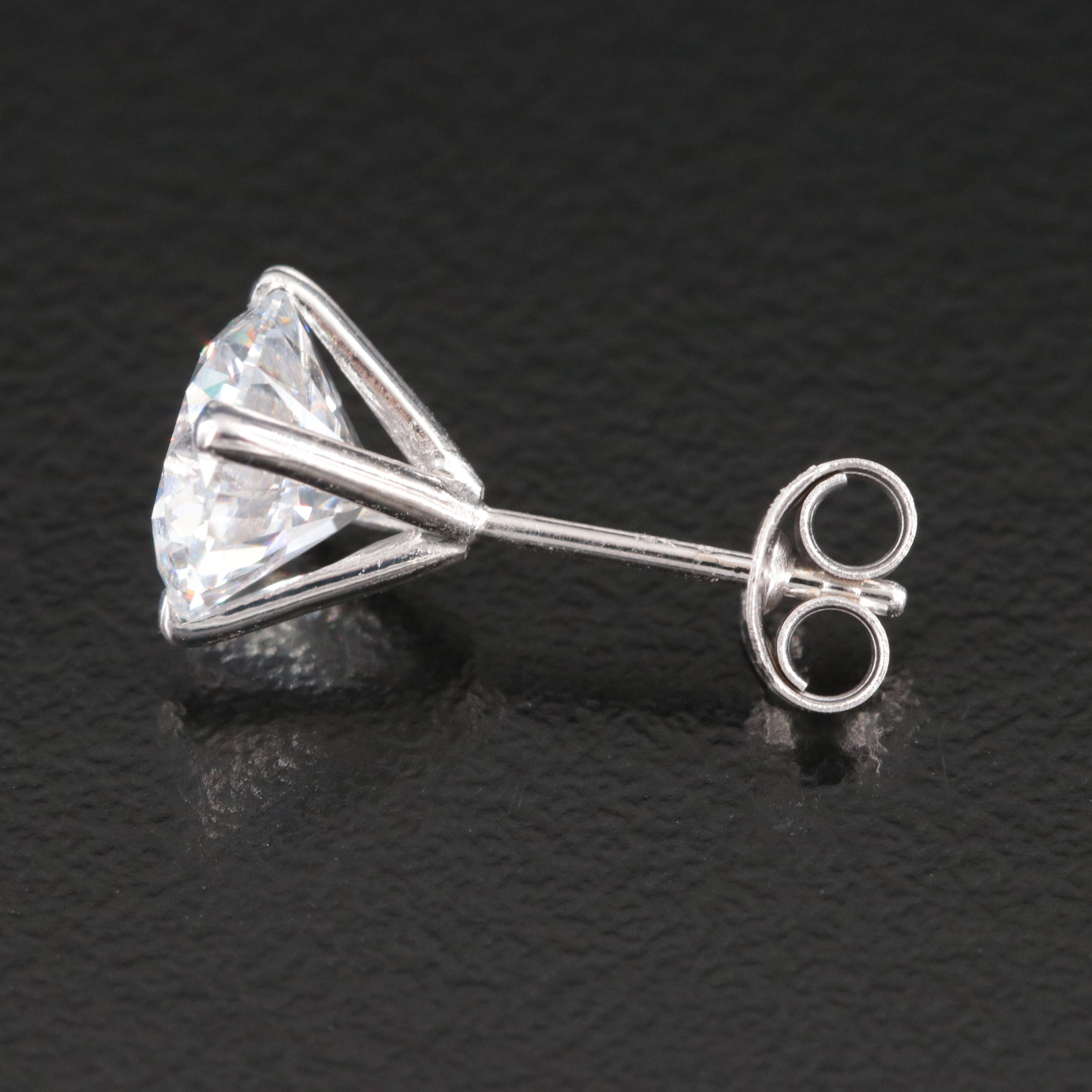 14K 3.07 CTW Lab Grown Diamond Stud Earrings with IGI Reports