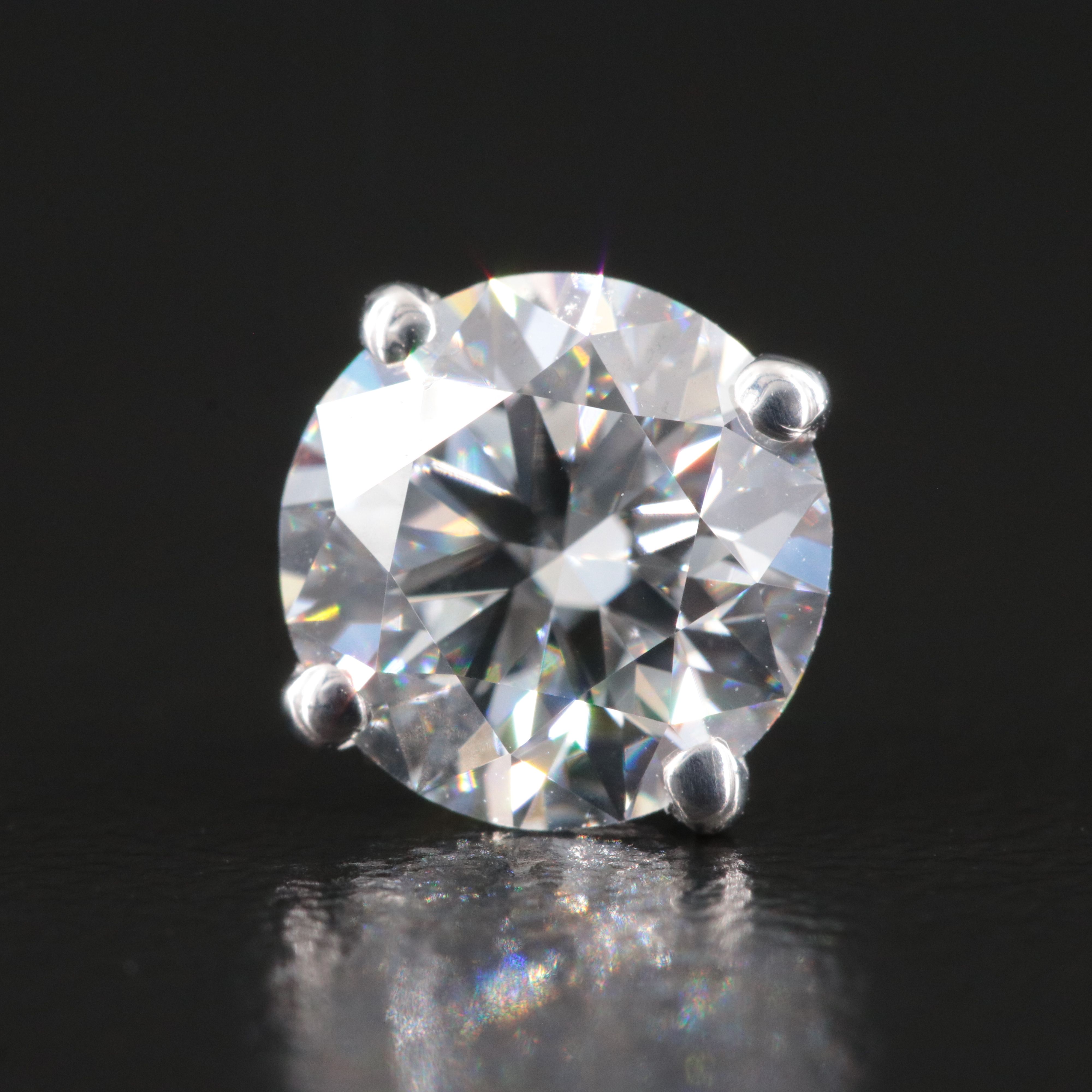 14K 3.07 CTW Lab Grown Diamond Stud Earrings with IGI Reports