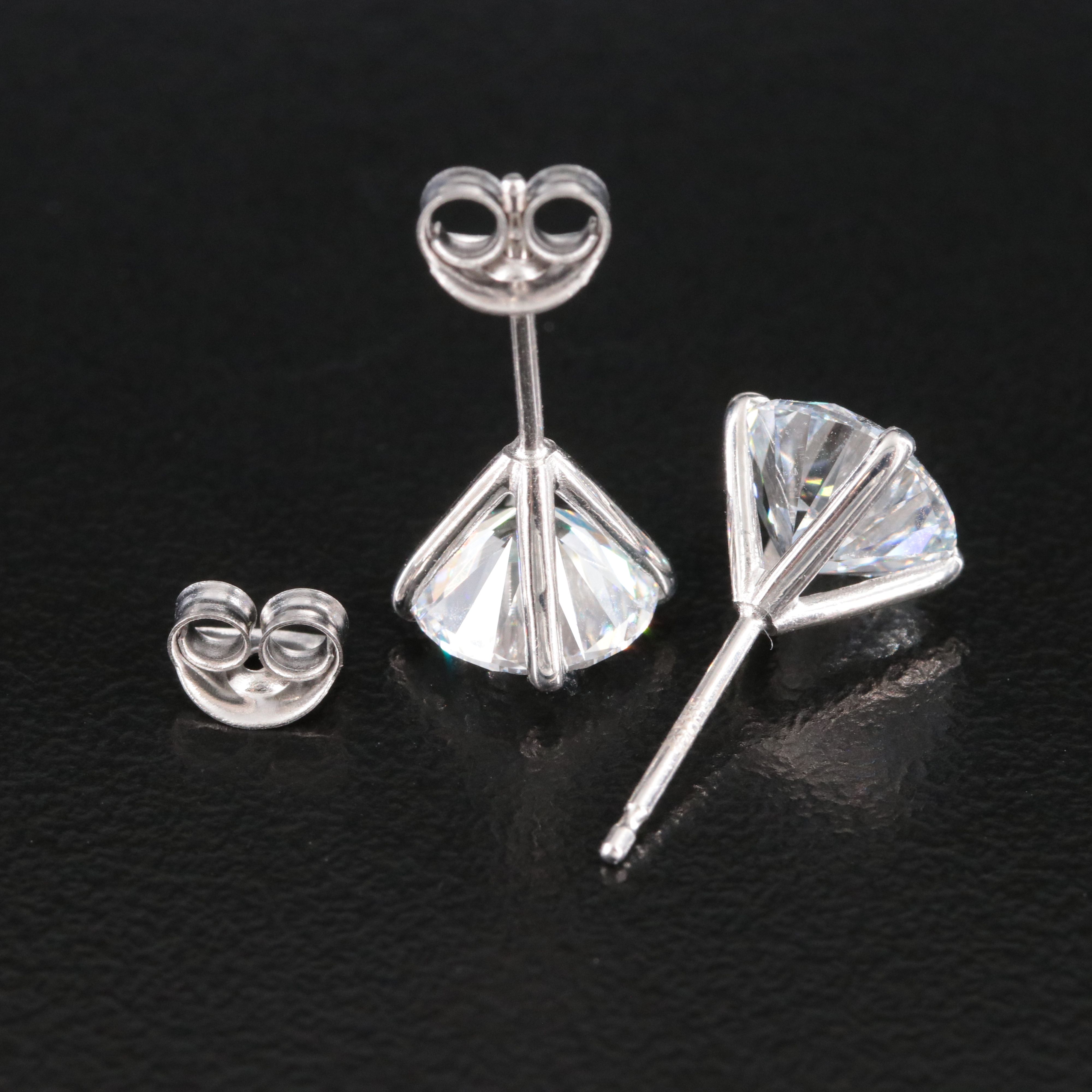 14K 3.07 CTW Lab Grown Diamond Stud Earrings with IGI Reports