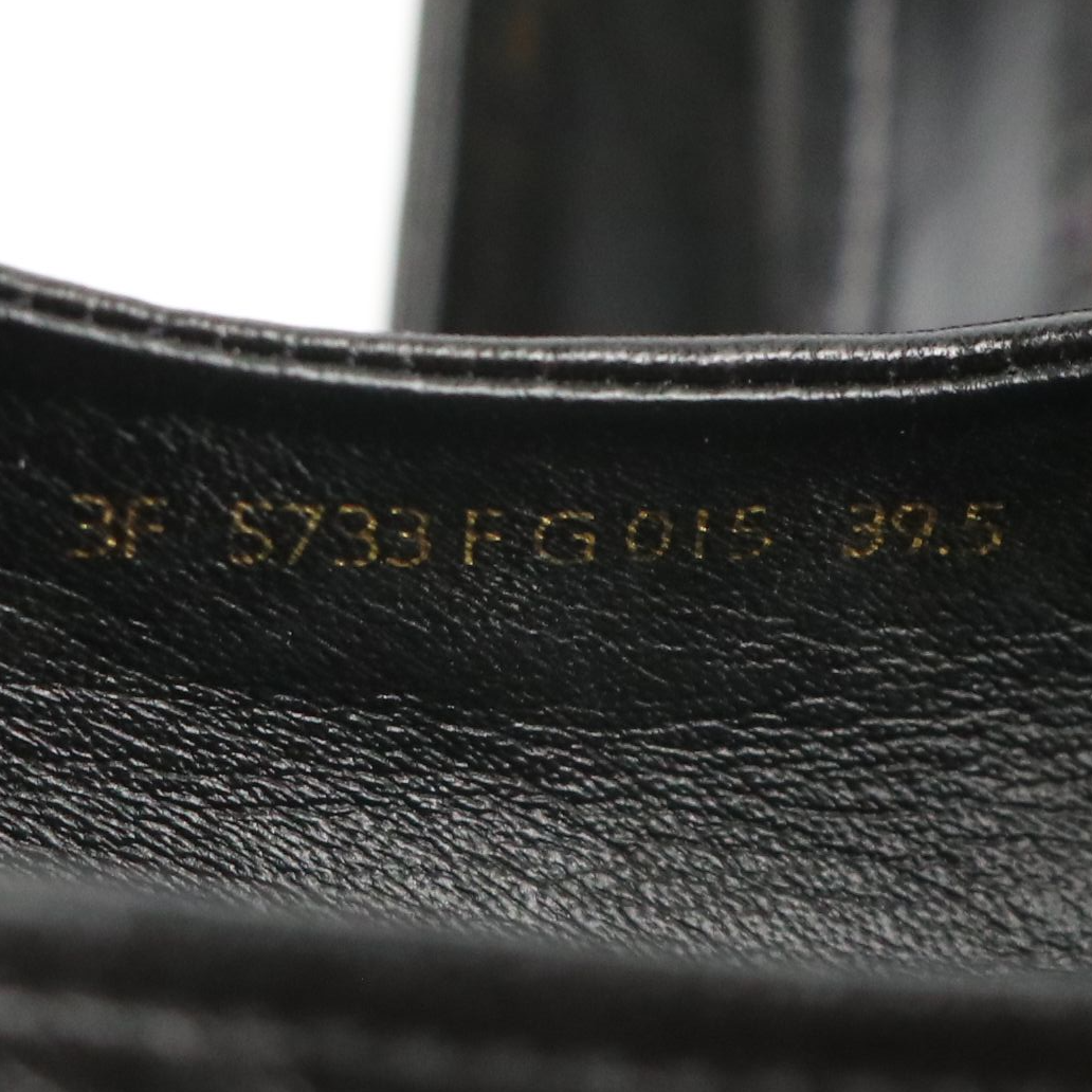 Prada Sport Mary Jane Flats in Black Lambskin Leather