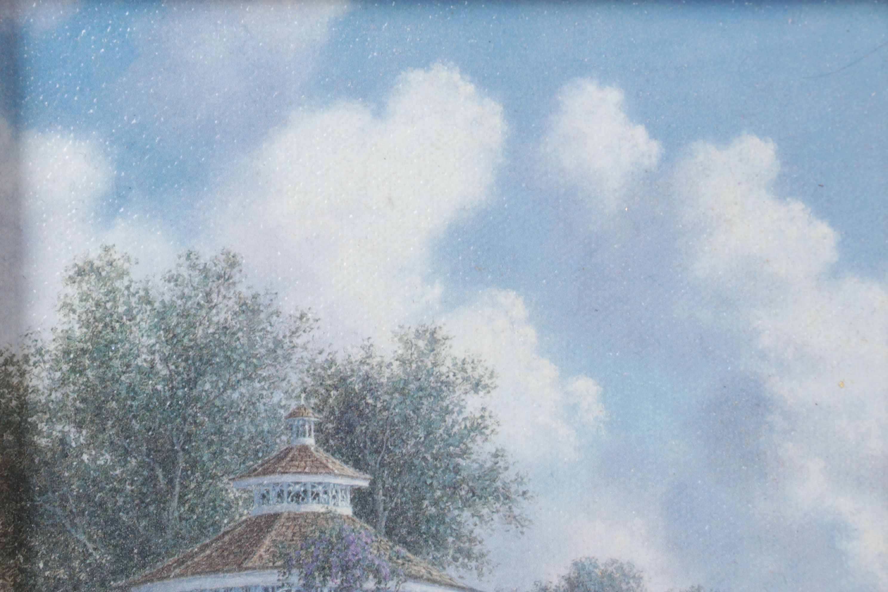 Dennis Patrick Lewan Offset Lithograph "Garden Pathway", 1993