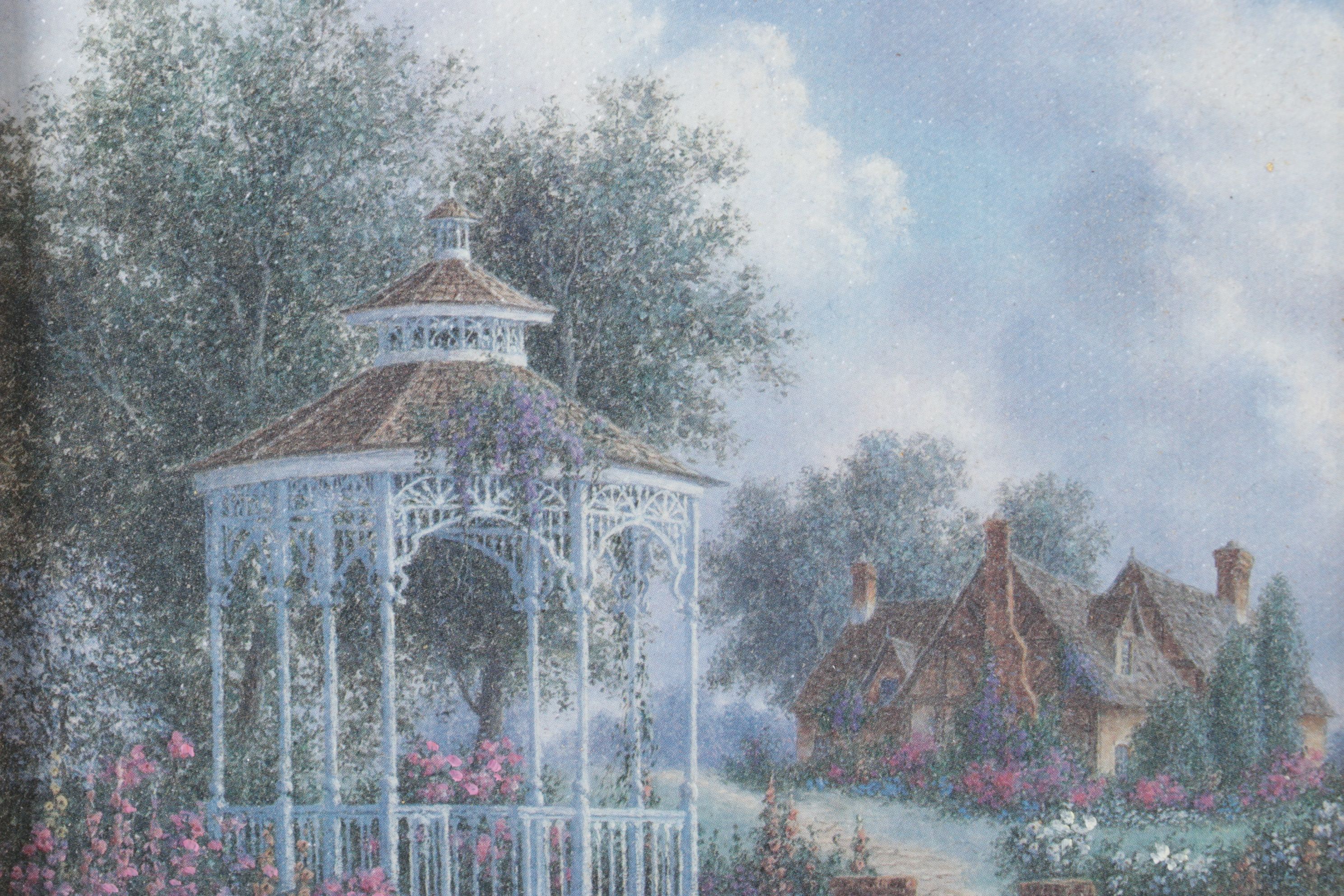 Dennis Patrick Lewan Offset Lithograph "Garden Pathway", 1993