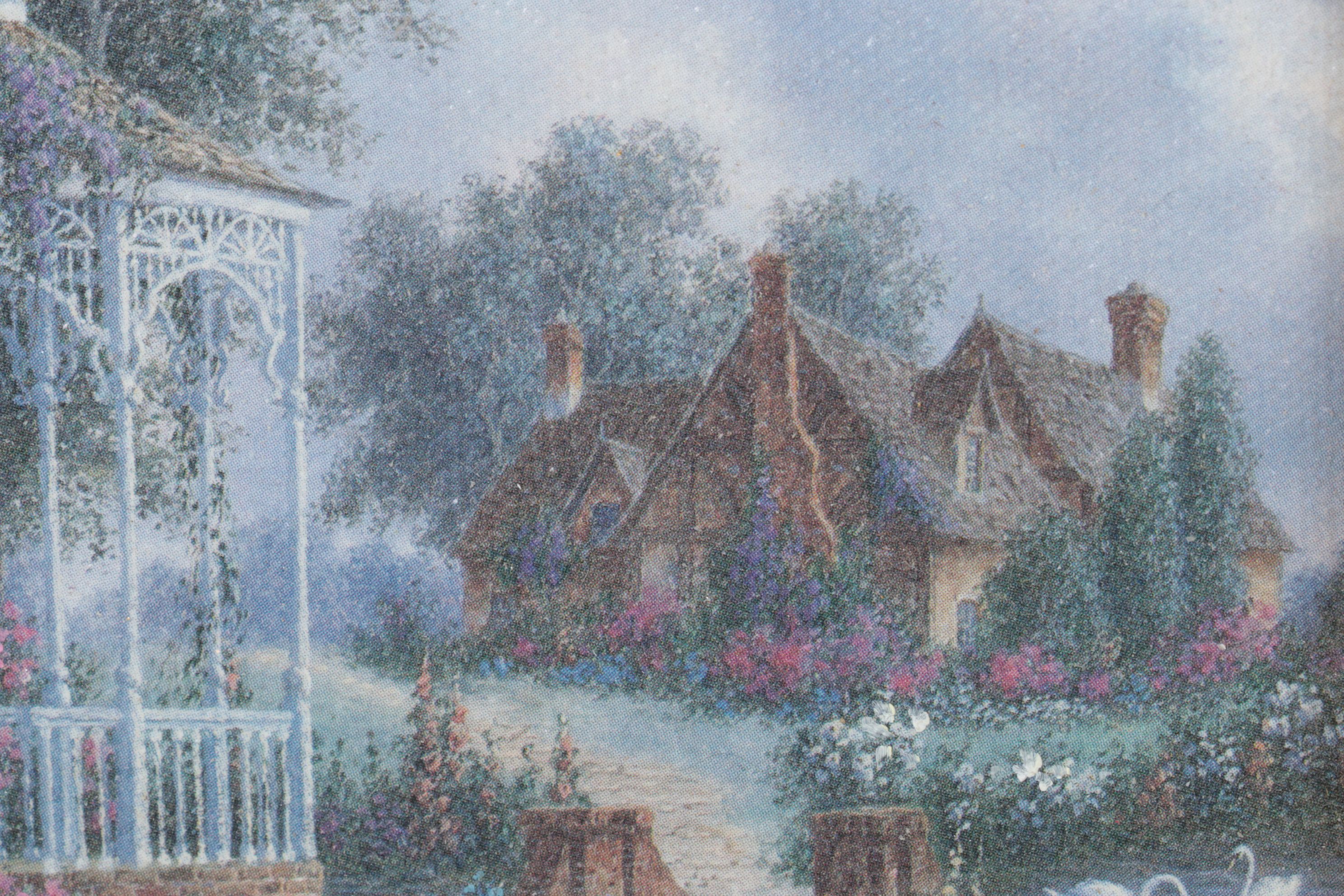 Dennis Patrick Lewan Offset Lithograph "Garden Pathway", 1993