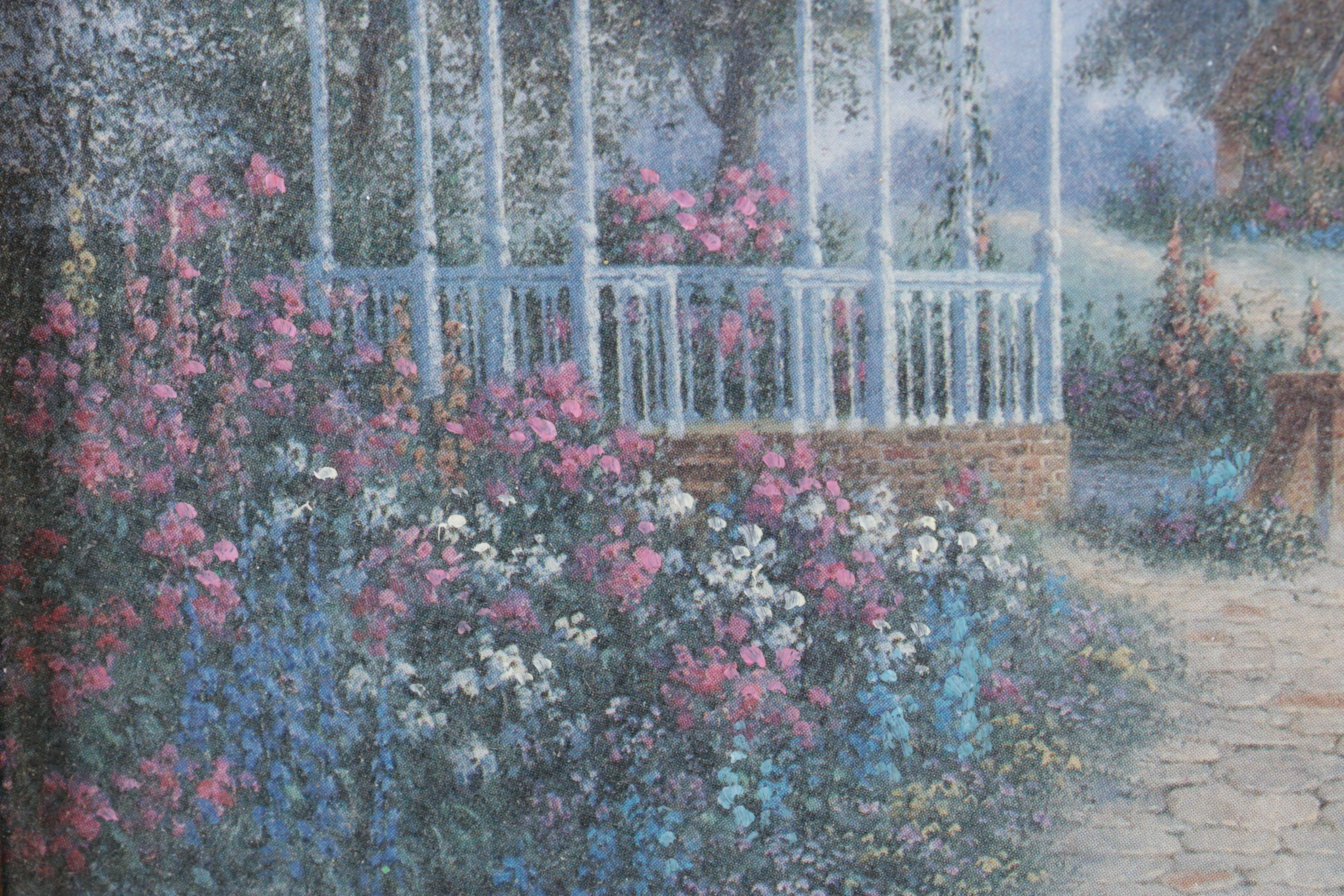 Dennis Patrick Lewan Offset Lithograph "Garden Pathway", 1993