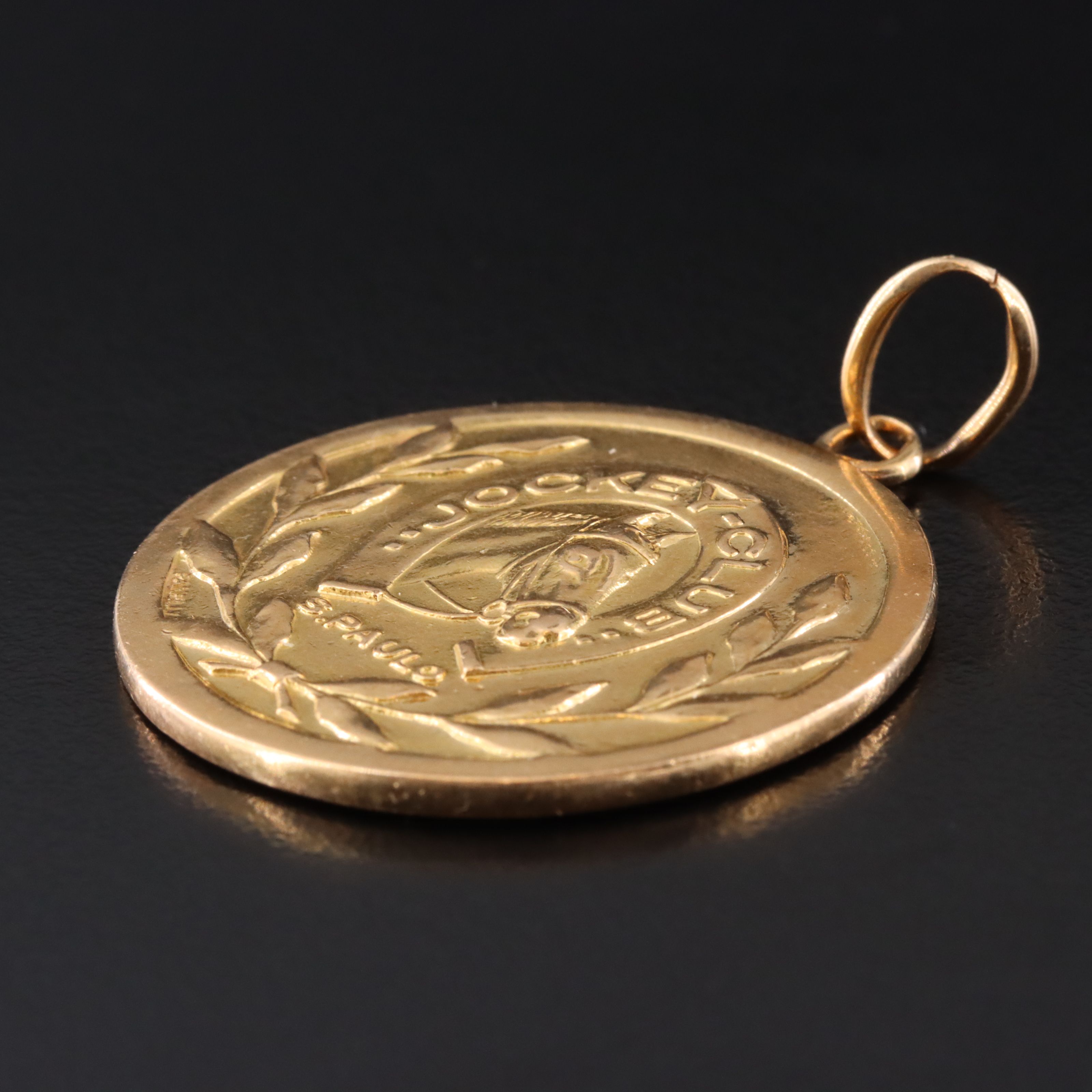 Dr Eslie Asbury 1958 Exhibition of Foals 18K Medallion, São Paulo Jockey Club