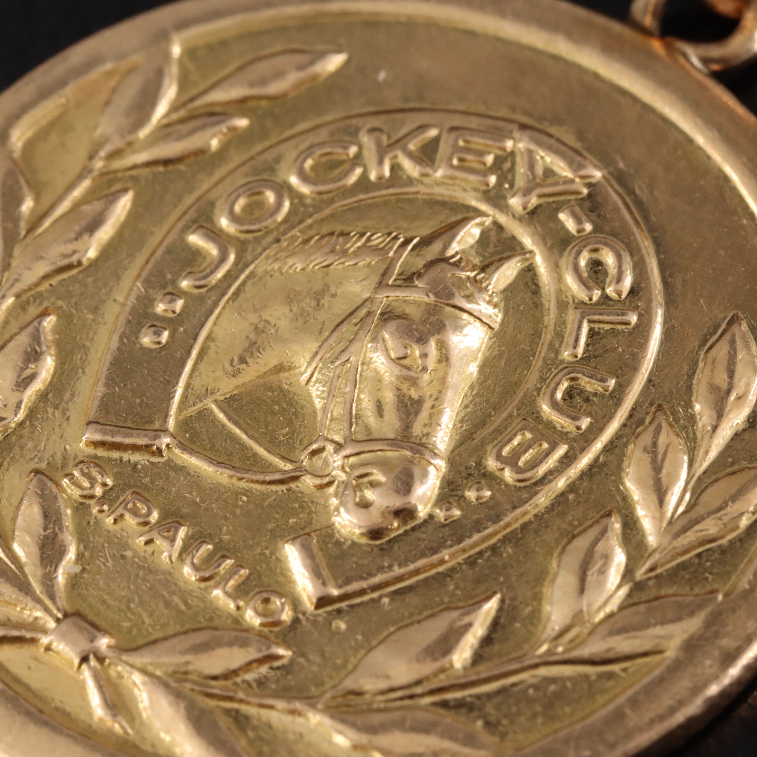 Dr Eslie Asbury 1958 Exhibition of Foals 18K Medallion, São Paulo Jockey Club