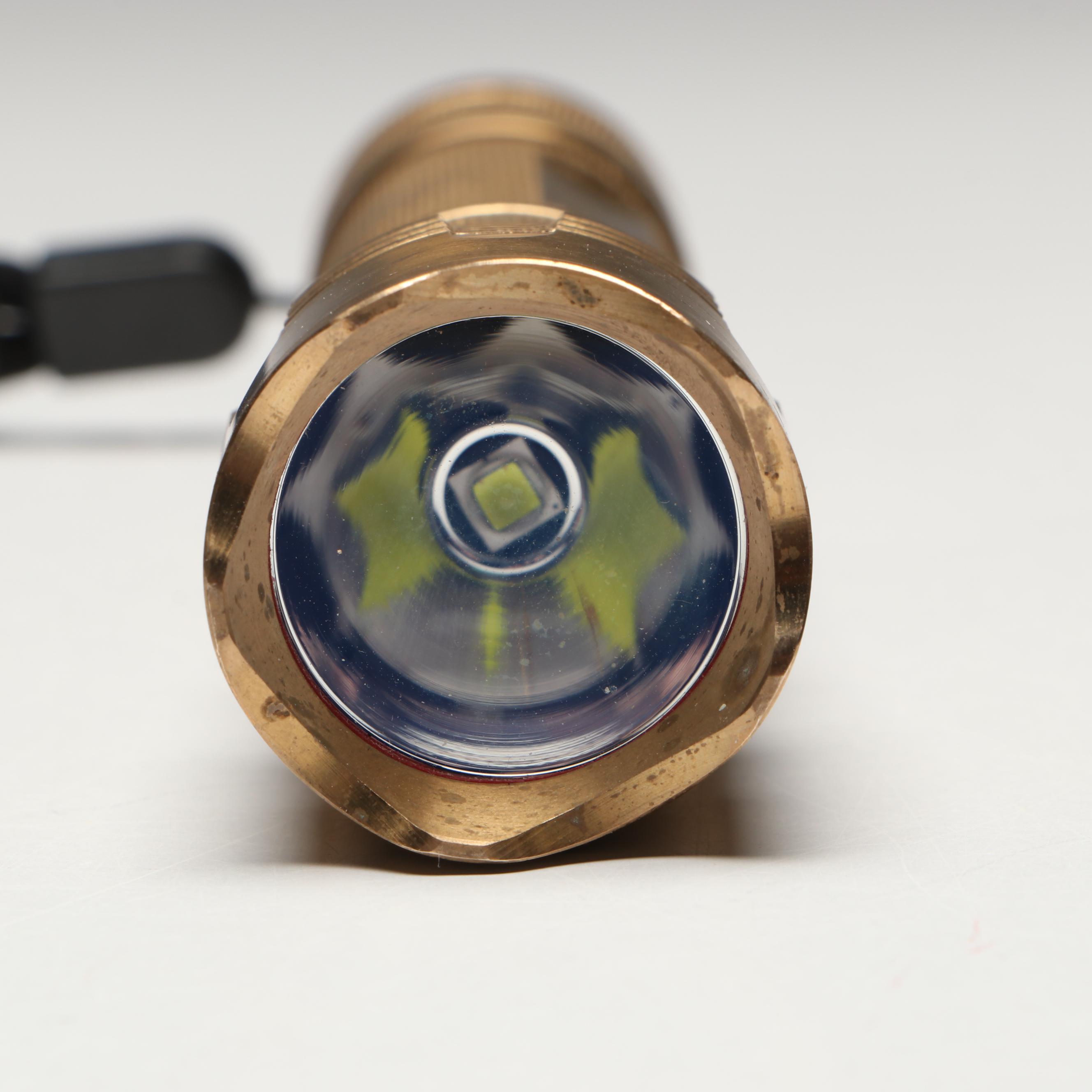 Maelstrom MMR-X Solid Brass Flashlight