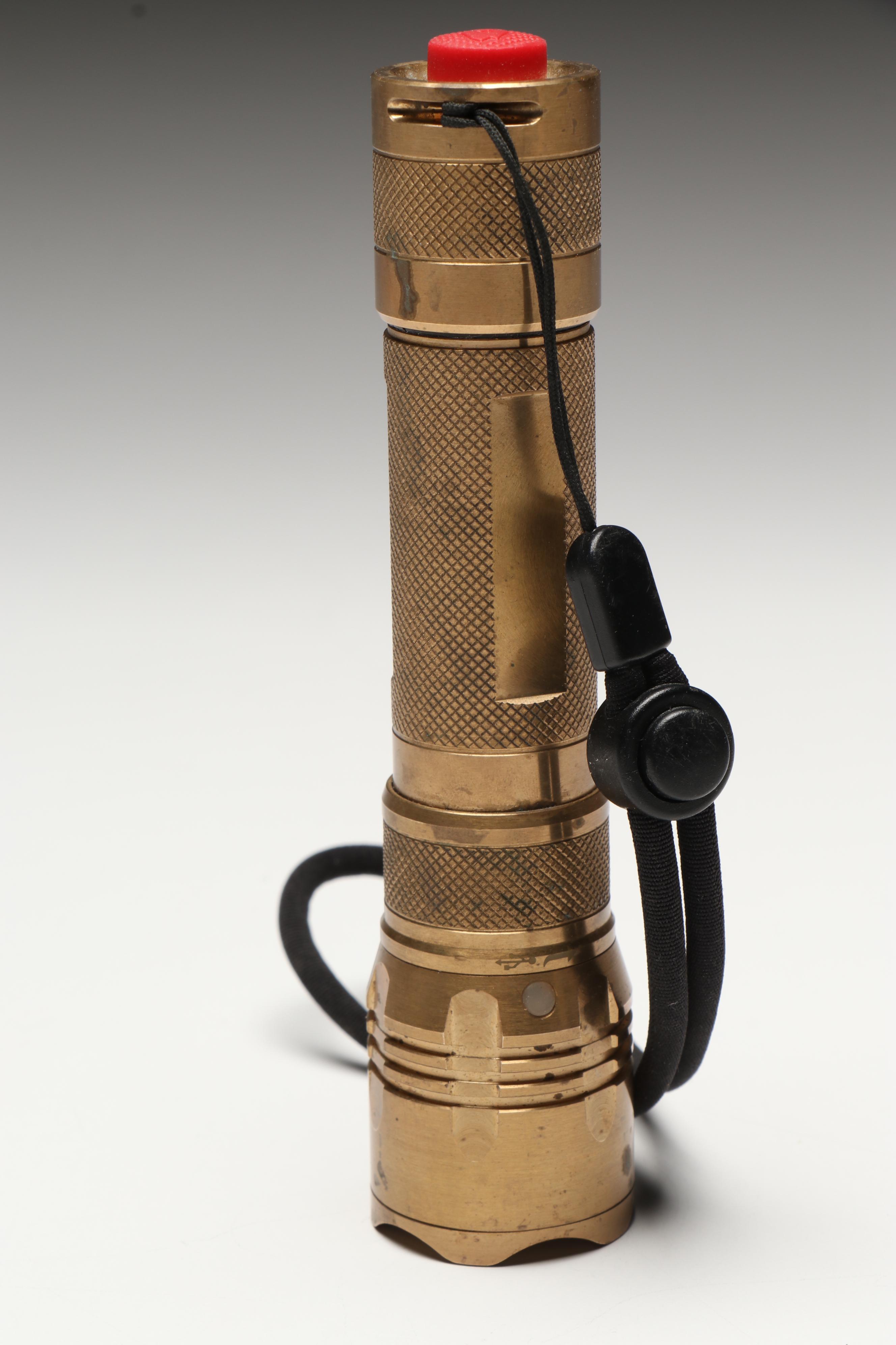 Maelstrom MMR-X Solid Brass Flashlight