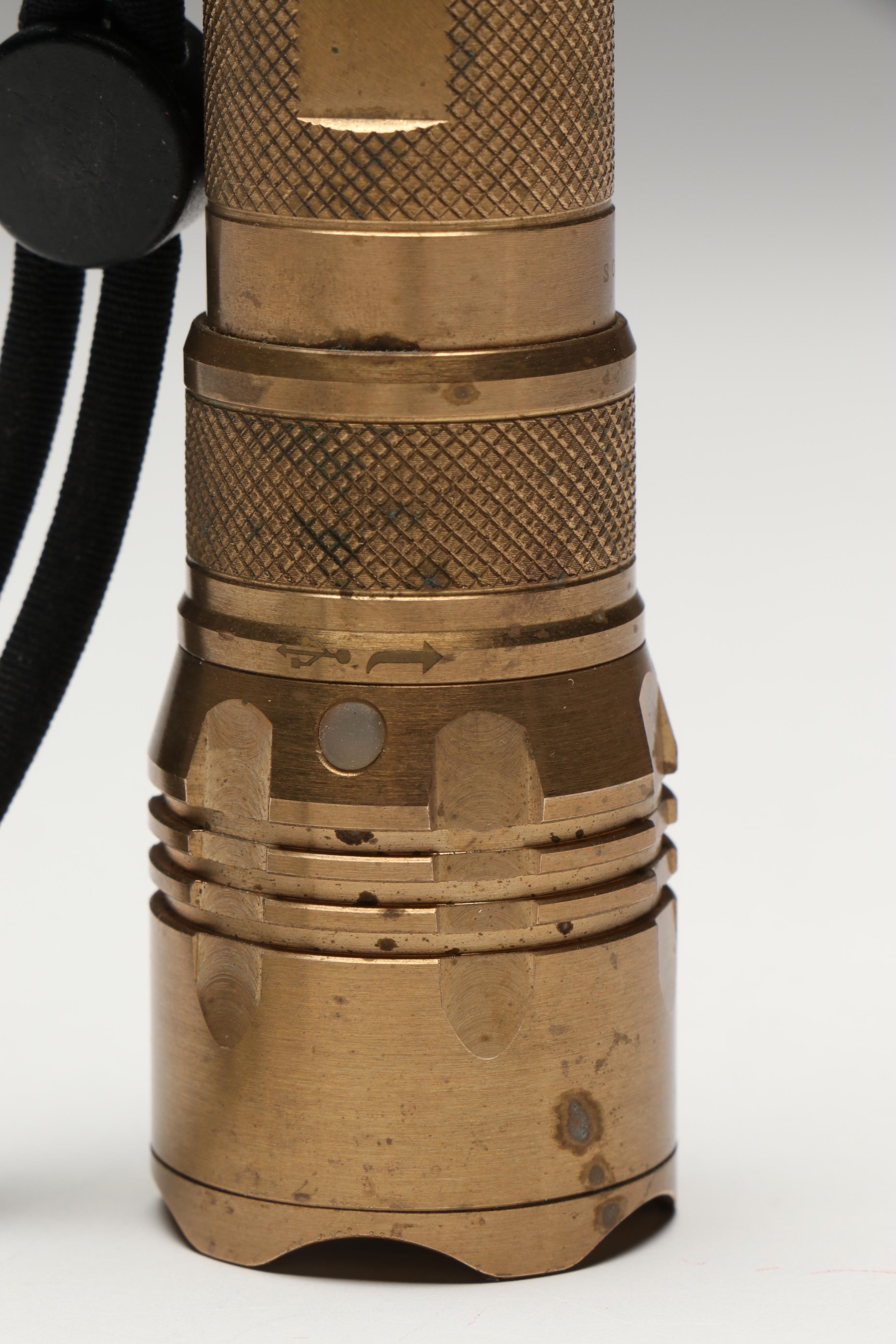 Maelstrom MMR-X Solid Brass Flashlight