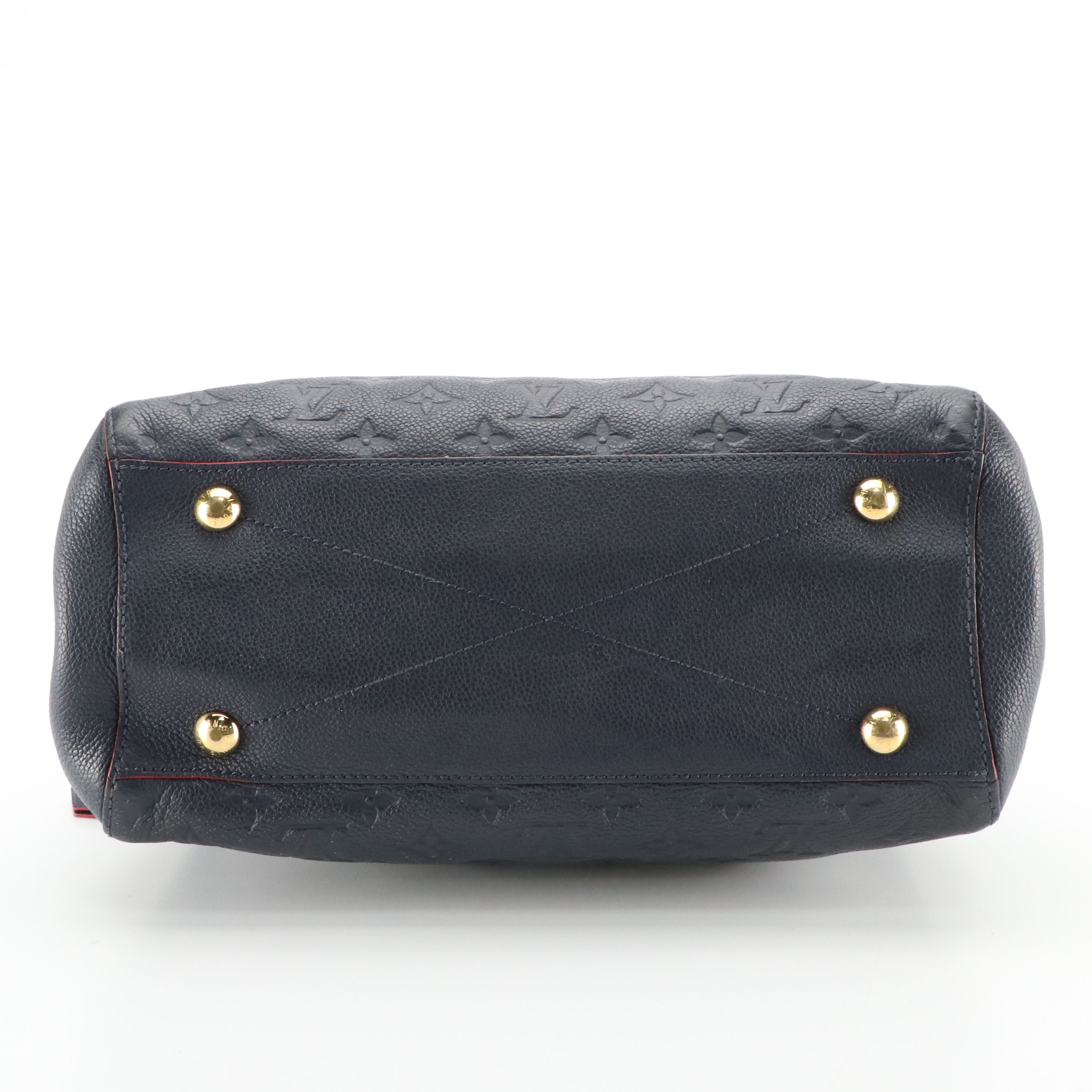 Louis Vuitton Montaigne MM Two-Way Bag in Blue Infini Monogram Empreinte Leather