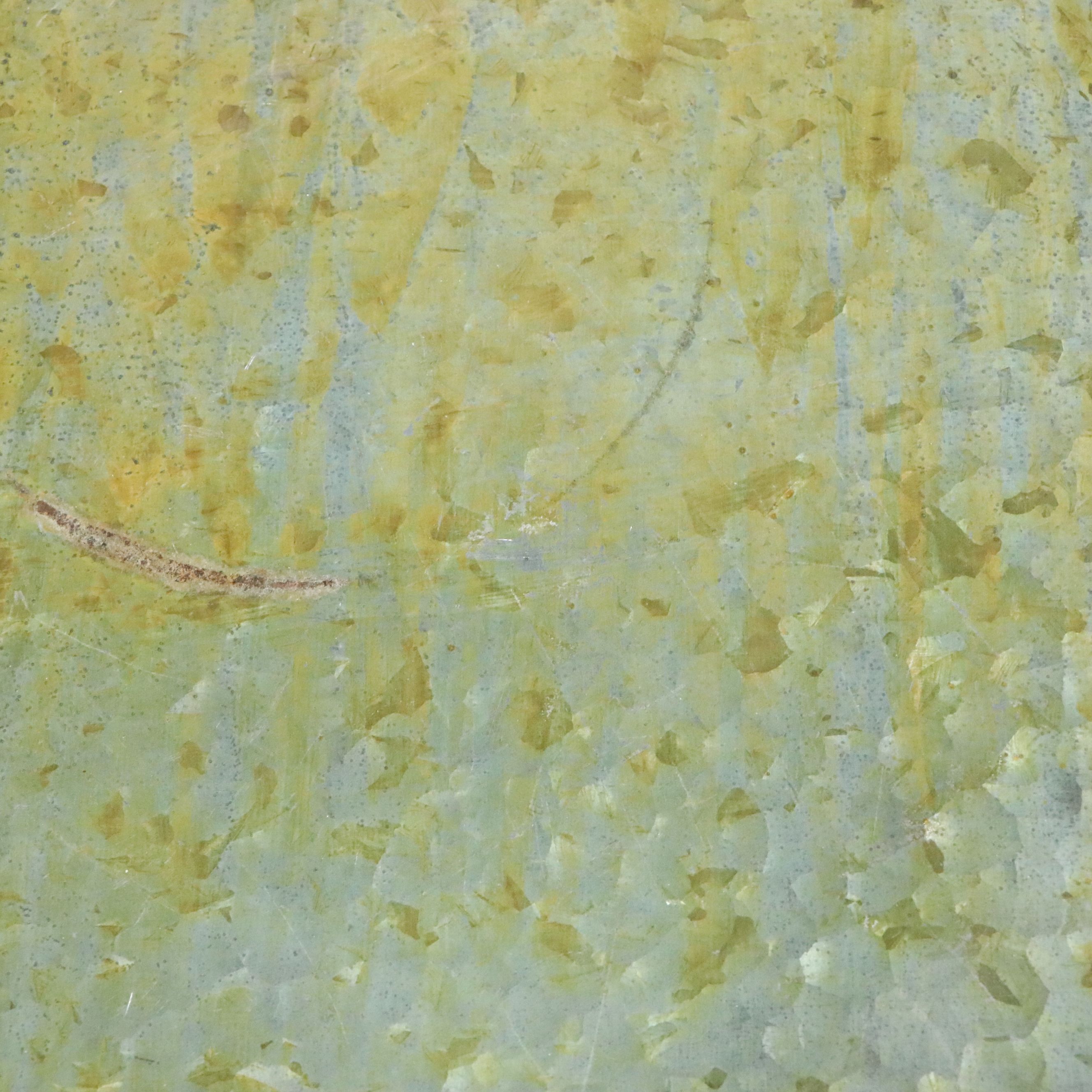 Contemporary Verdigris Patinated Sheet Metal Side Table