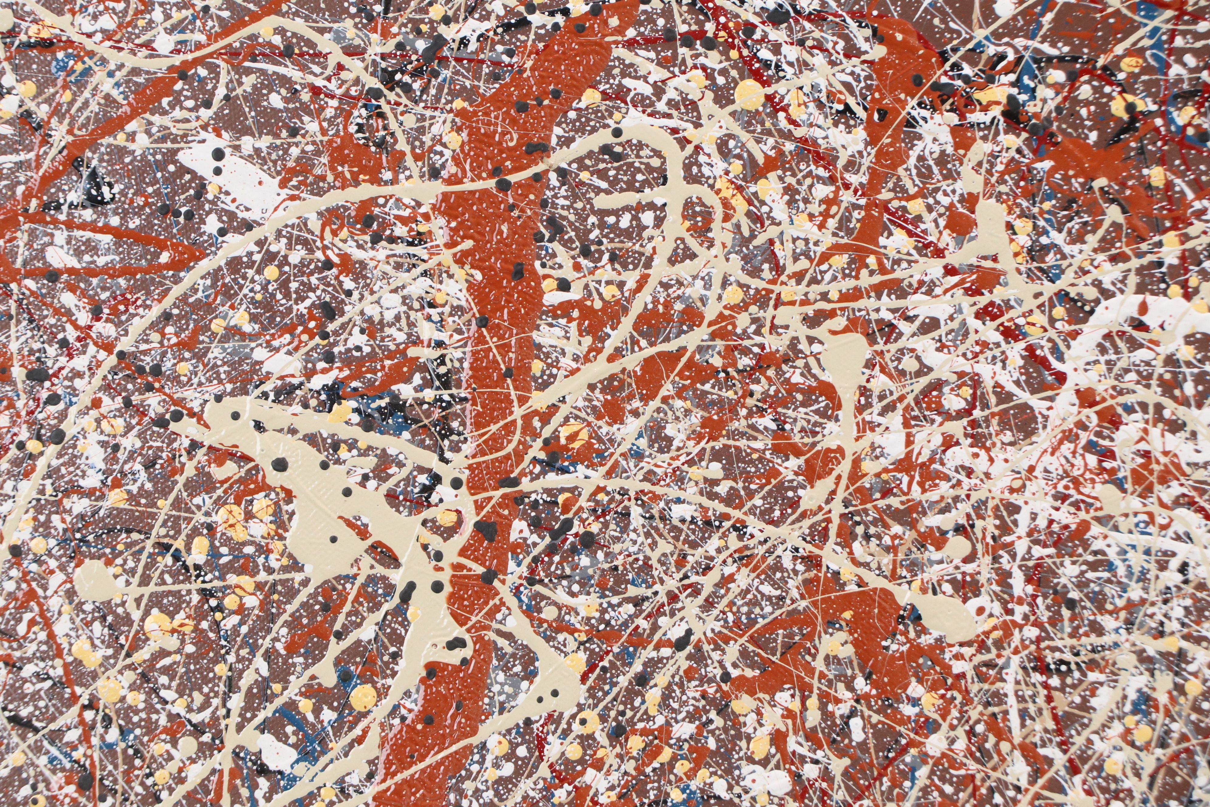 C. Edward Muse Abstract Expressionist Style Mixed Media Painting, 2022