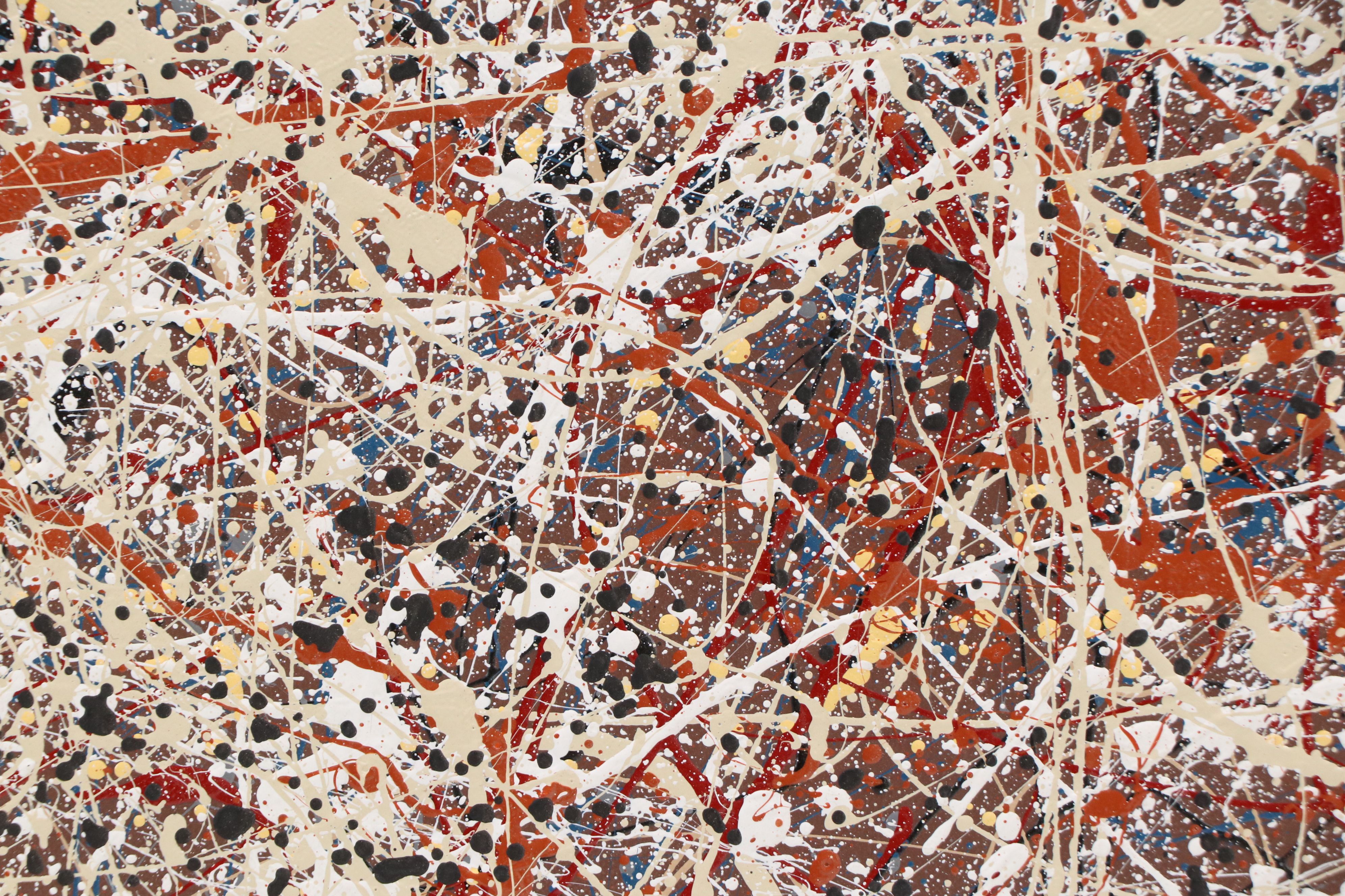 C. Edward Muse Abstract Expressionist Style Mixed Media Painting, 2022