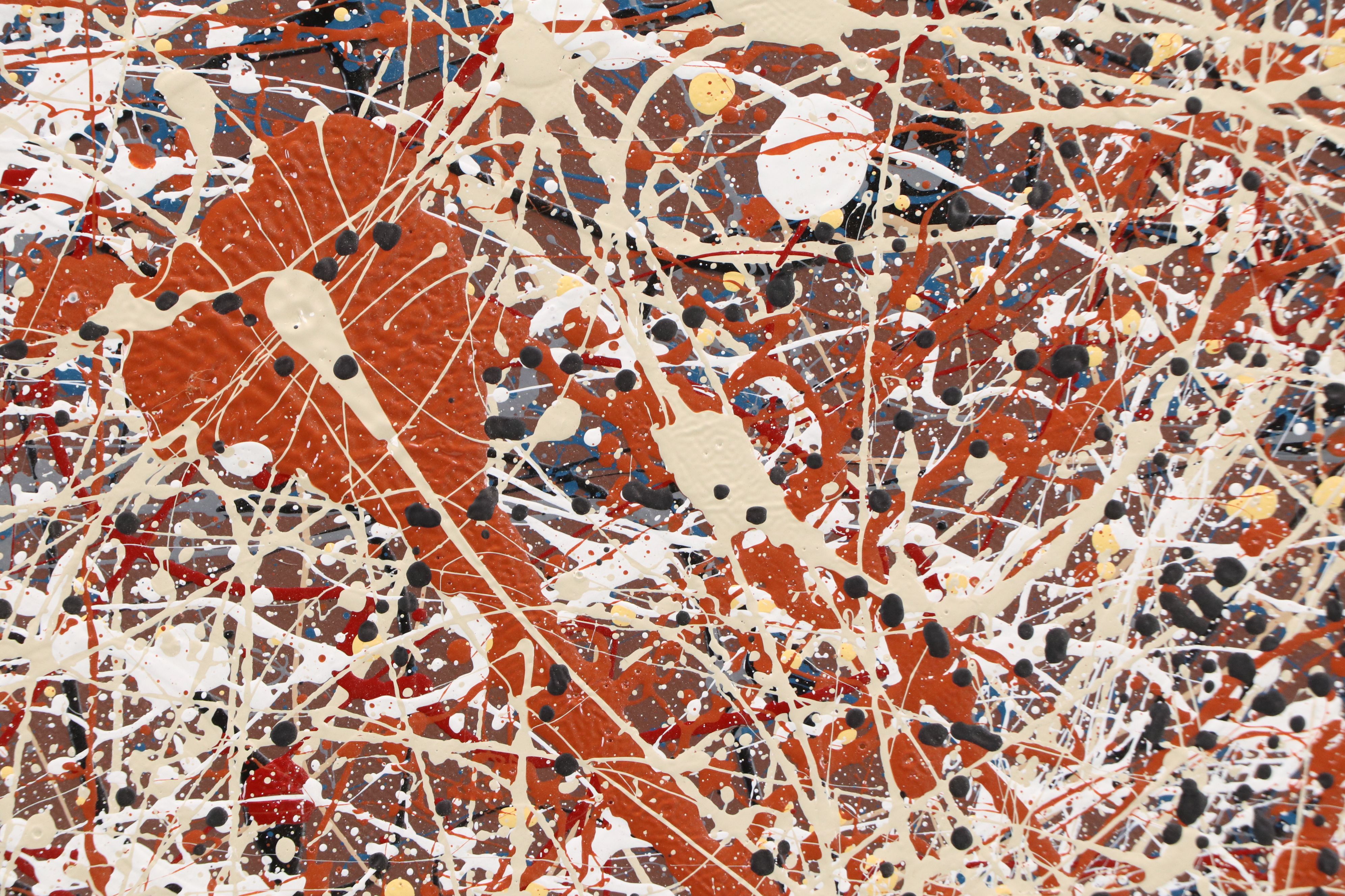 C. Edward Muse Abstract Expressionist Style Mixed Media Painting, 2022