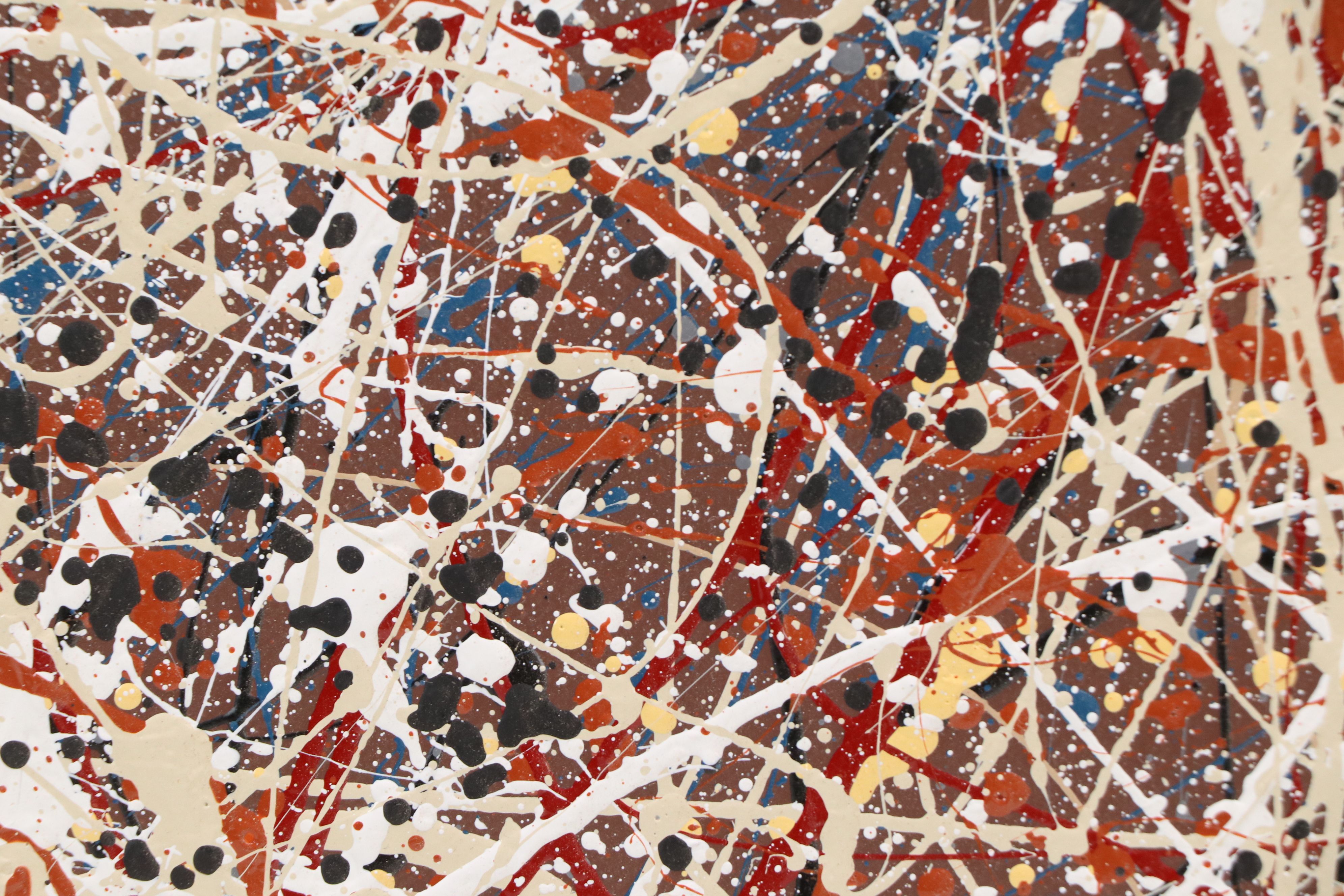 C. Edward Muse Abstract Expressionist Style Mixed Media Painting, 2022