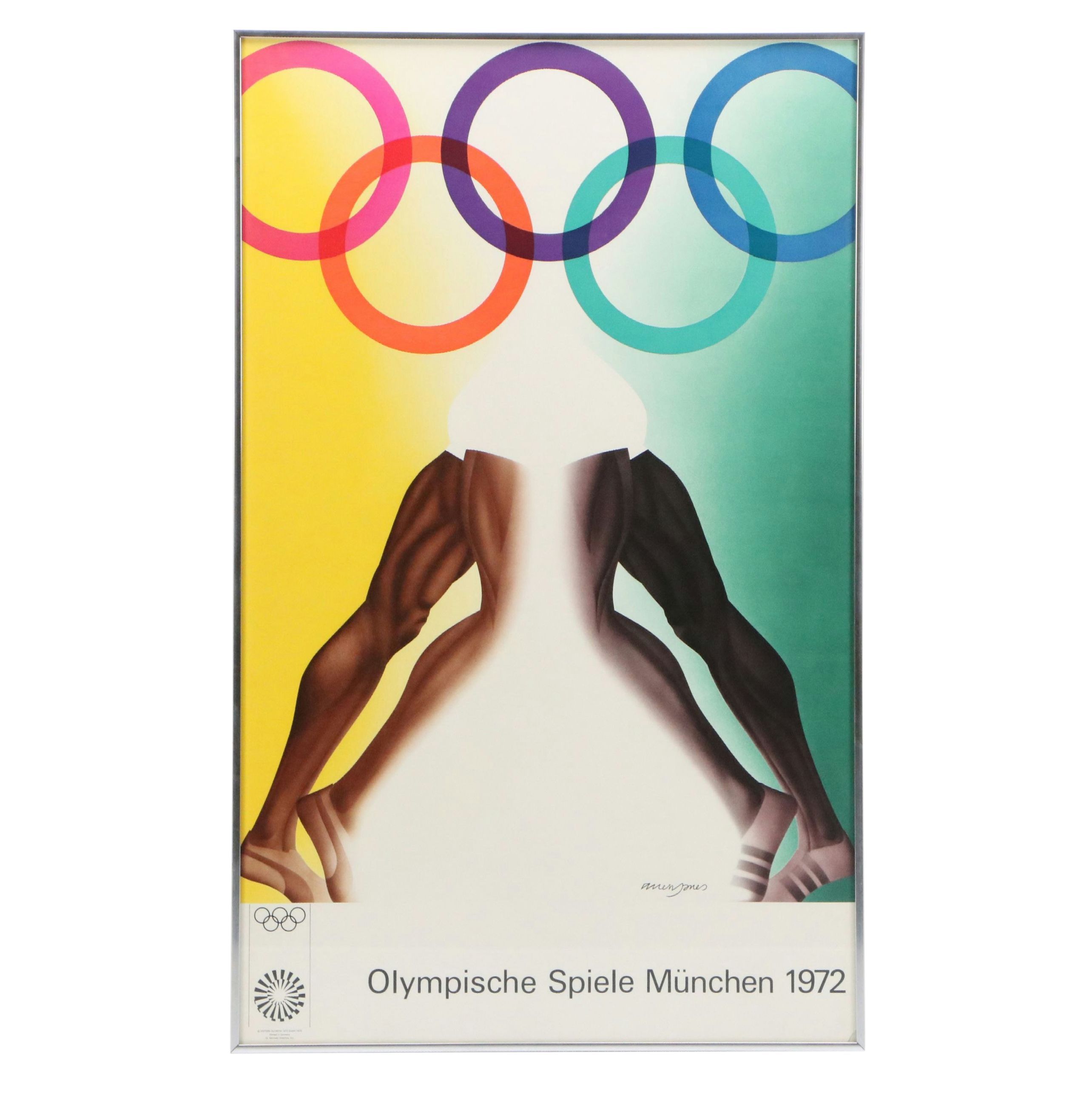 Allen Jones Serigraph Poster for Munich Olympics, 1972