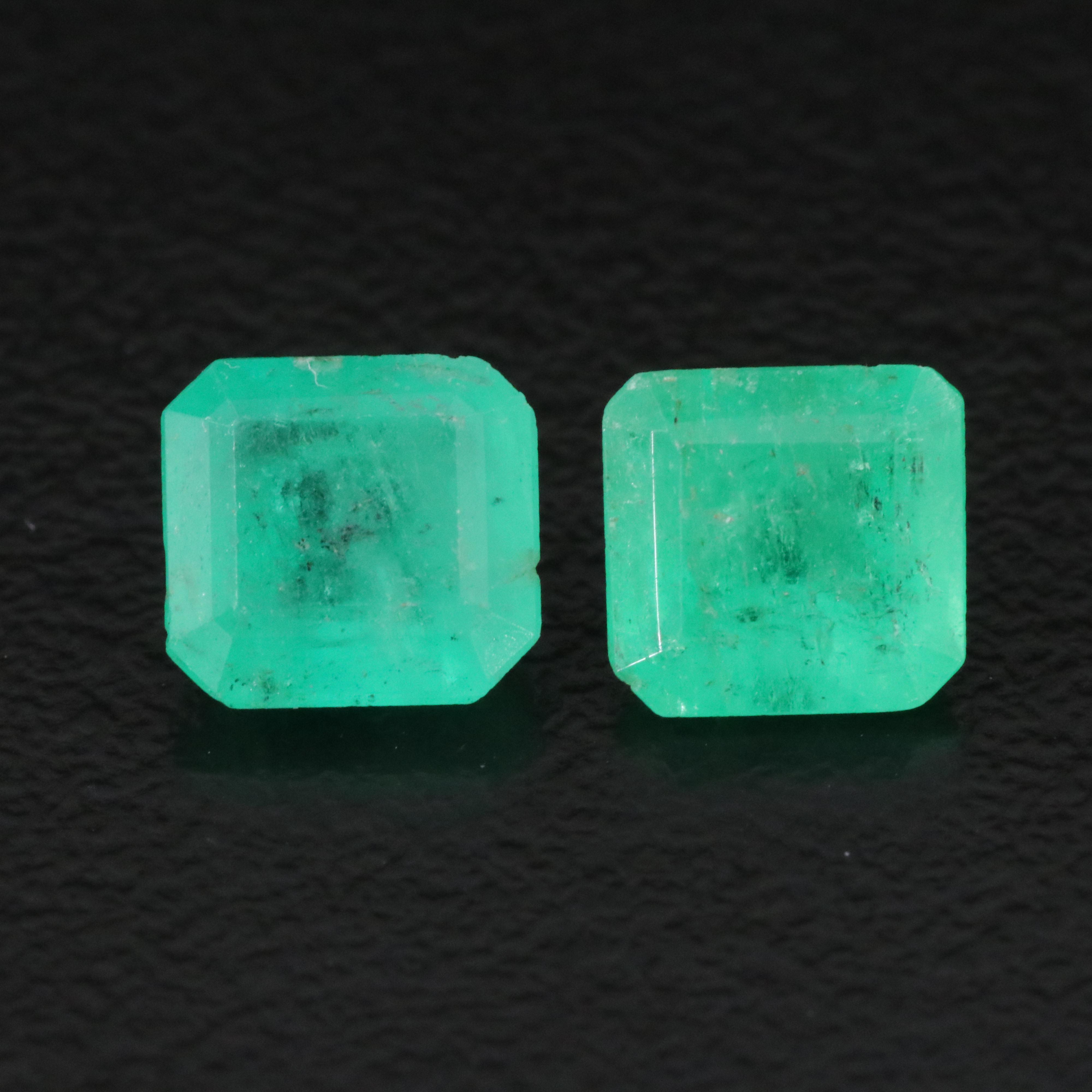 Loose 2.47 CTW Emerald Pair